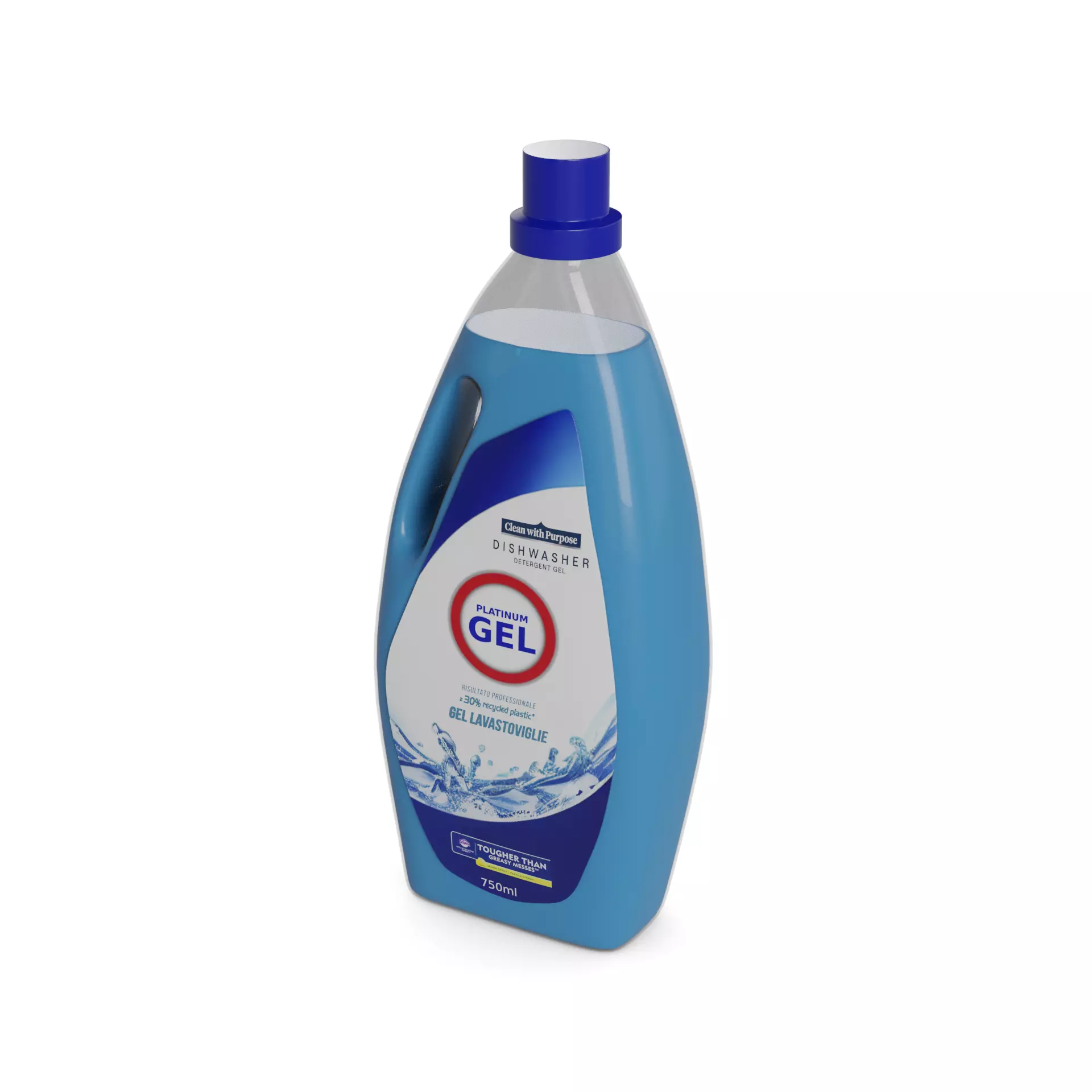 Dishwasher tablets and gels Dishwasher Gel Low-poly 3D model_0