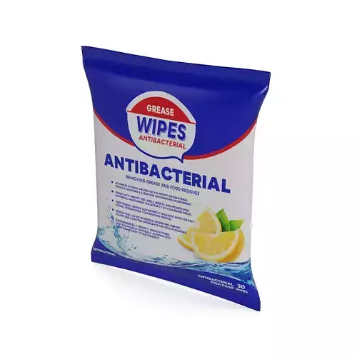 Washing up liquids Antibacterial Dish Soap Wipes Low-poly 3D model