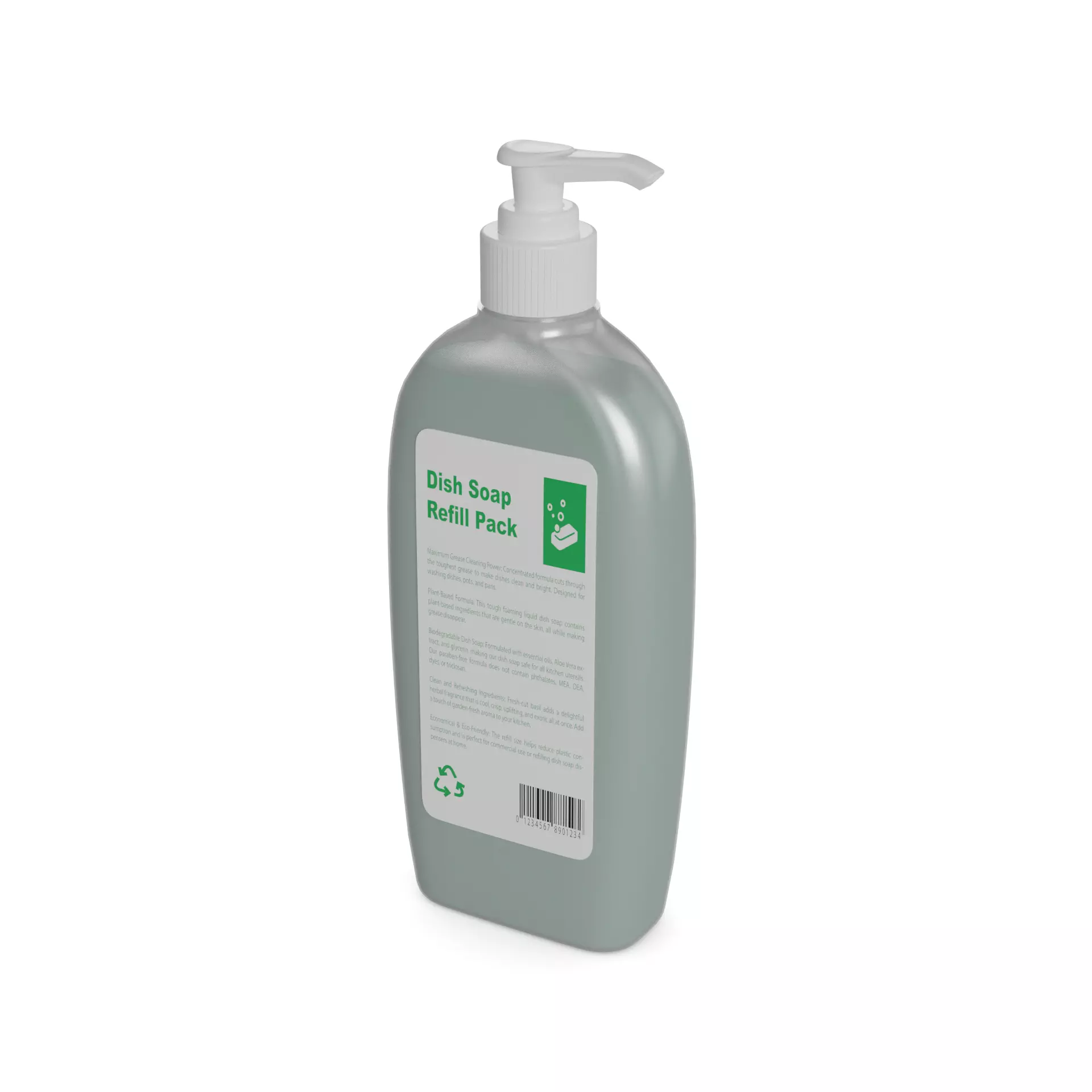 Washing up liquids Dish Soap Refill Pack Low-poly 3D model_0