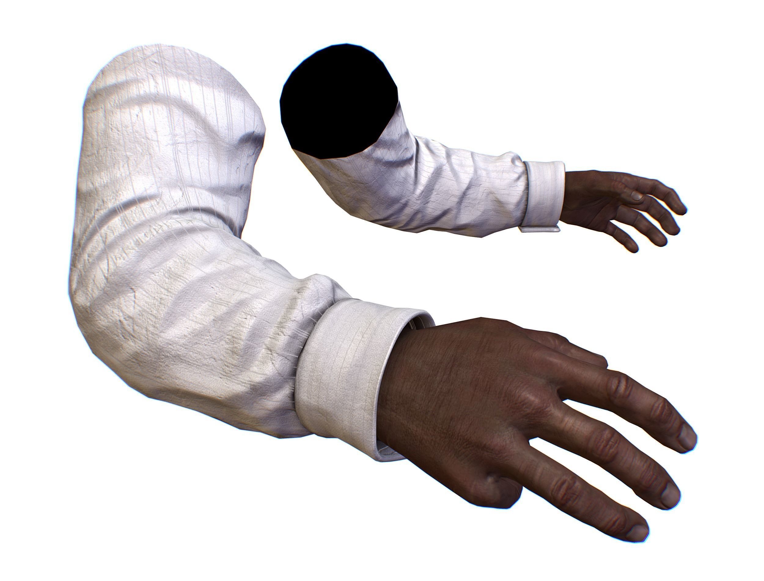 First Person Arms shirt FPS RIGGED animated Low-poly 3D model_25