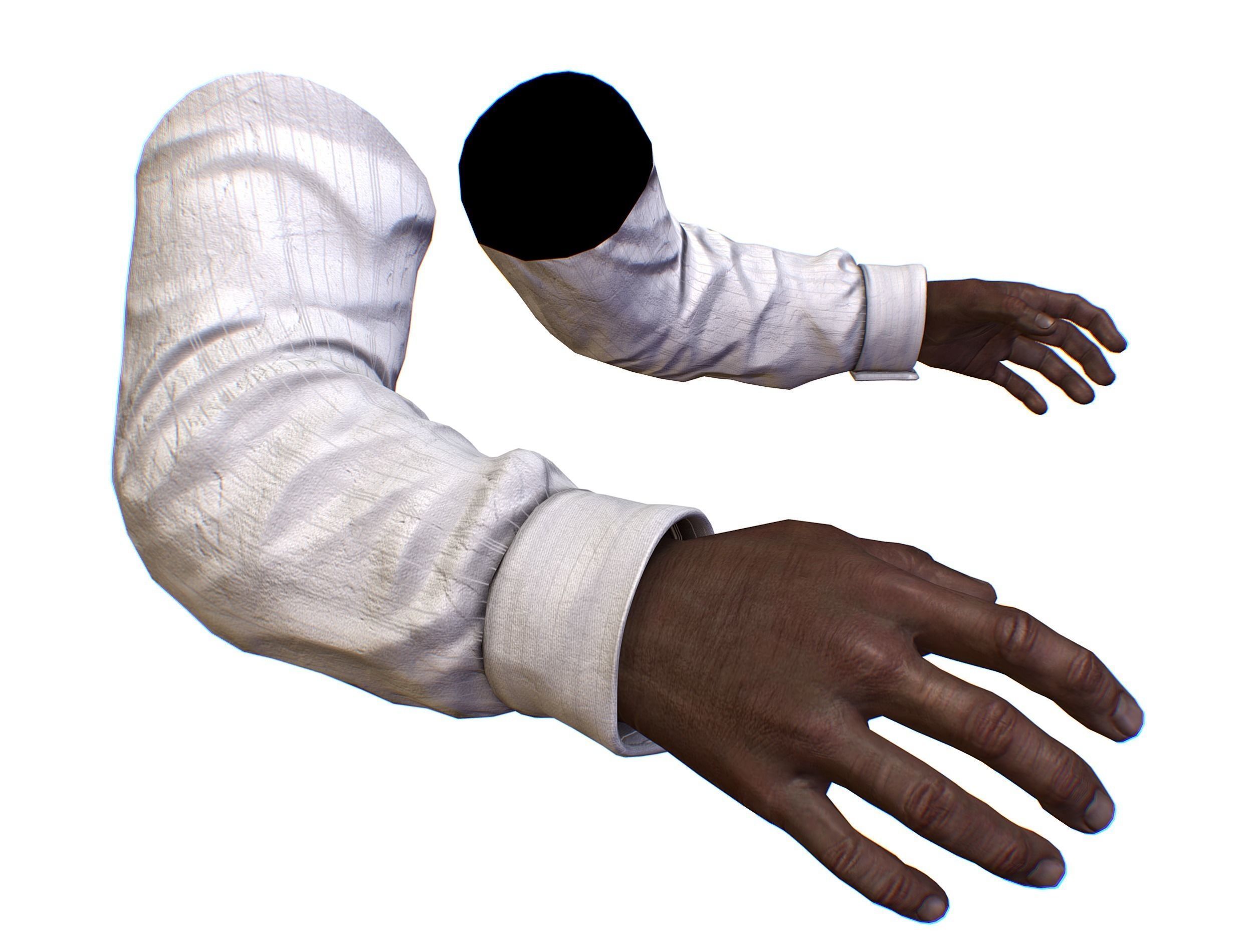 First Person Arms shirt FPS RIGGED animated Low-poly 3D model_40