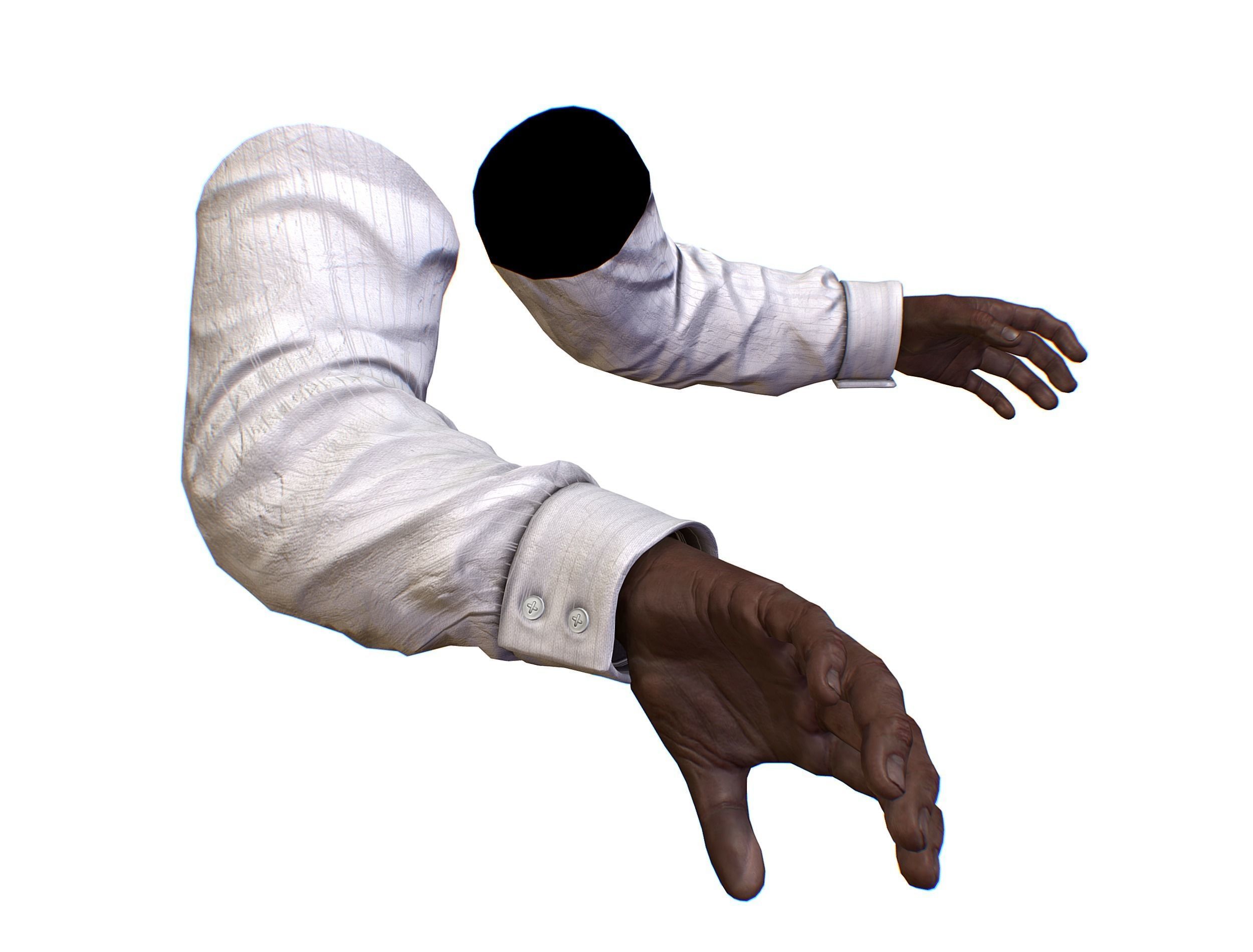 First Person Arms shirt FPS RIGGED animated Low-poly 3D model_13