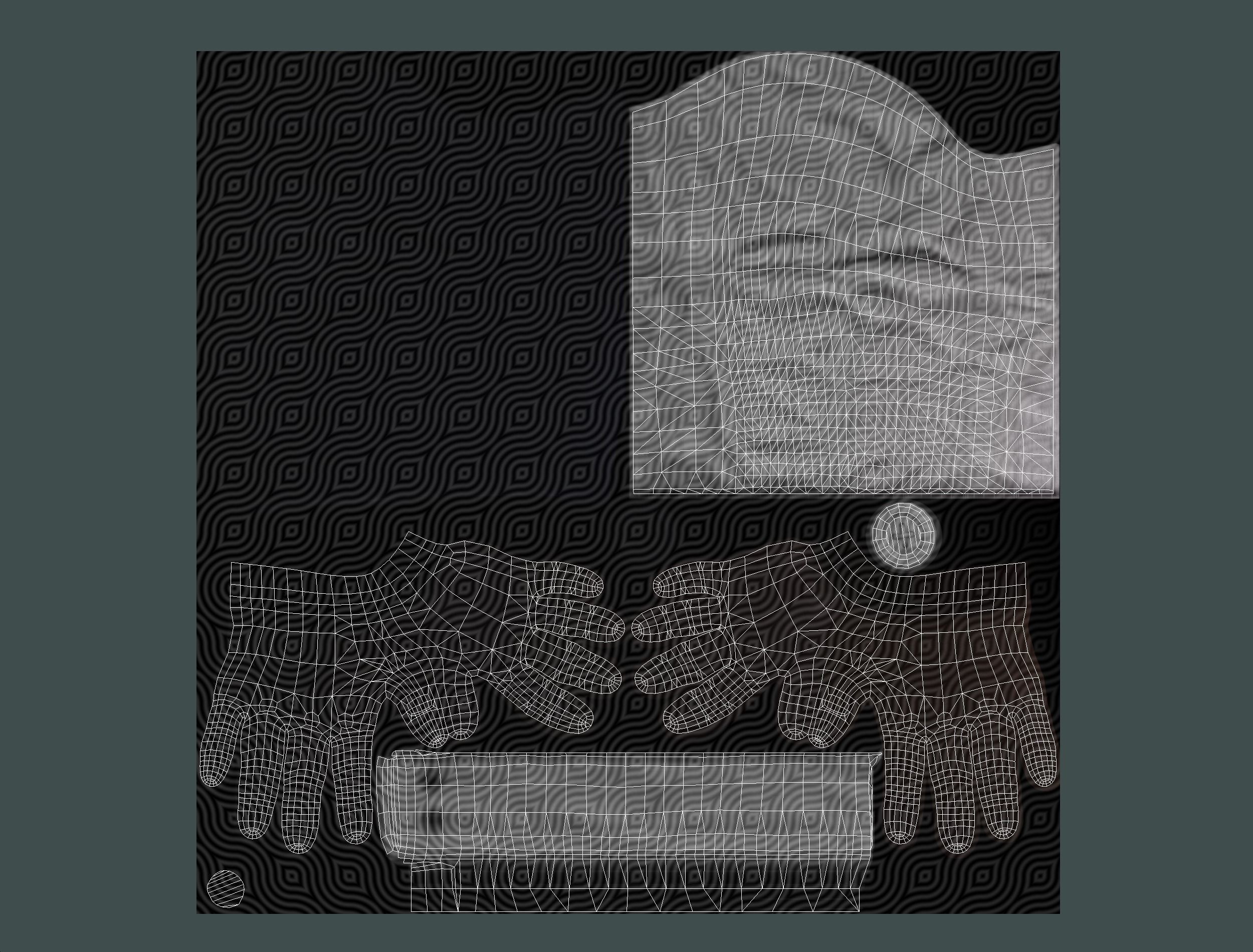 First Person Arms shirt FPS RIGGED animated Low-poly 3D model_63