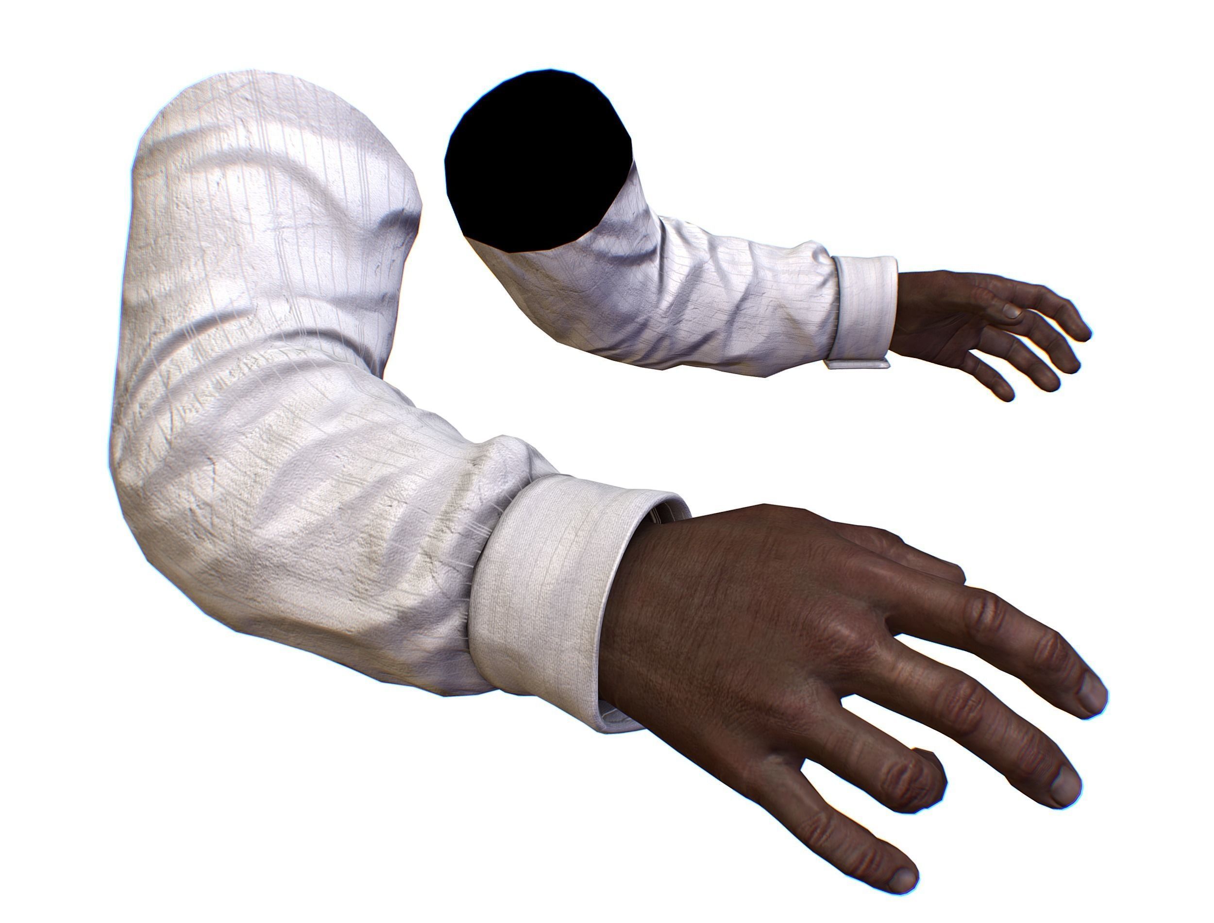 First Person Arms shirt FPS RIGGED animated Low-poly 3D model_33