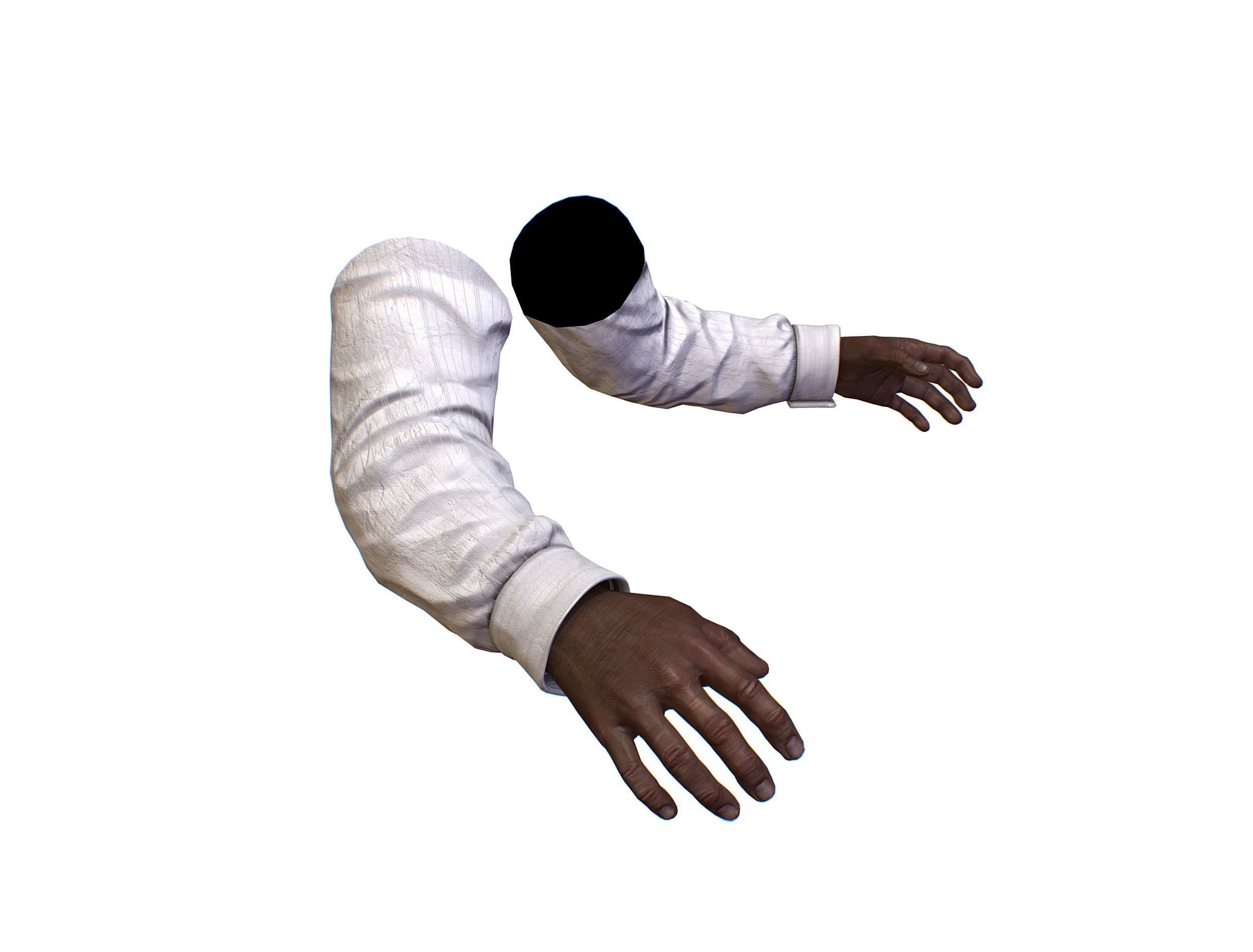 First Person Arms shirt FPS RIGGED animated Low-poly 3D model_6