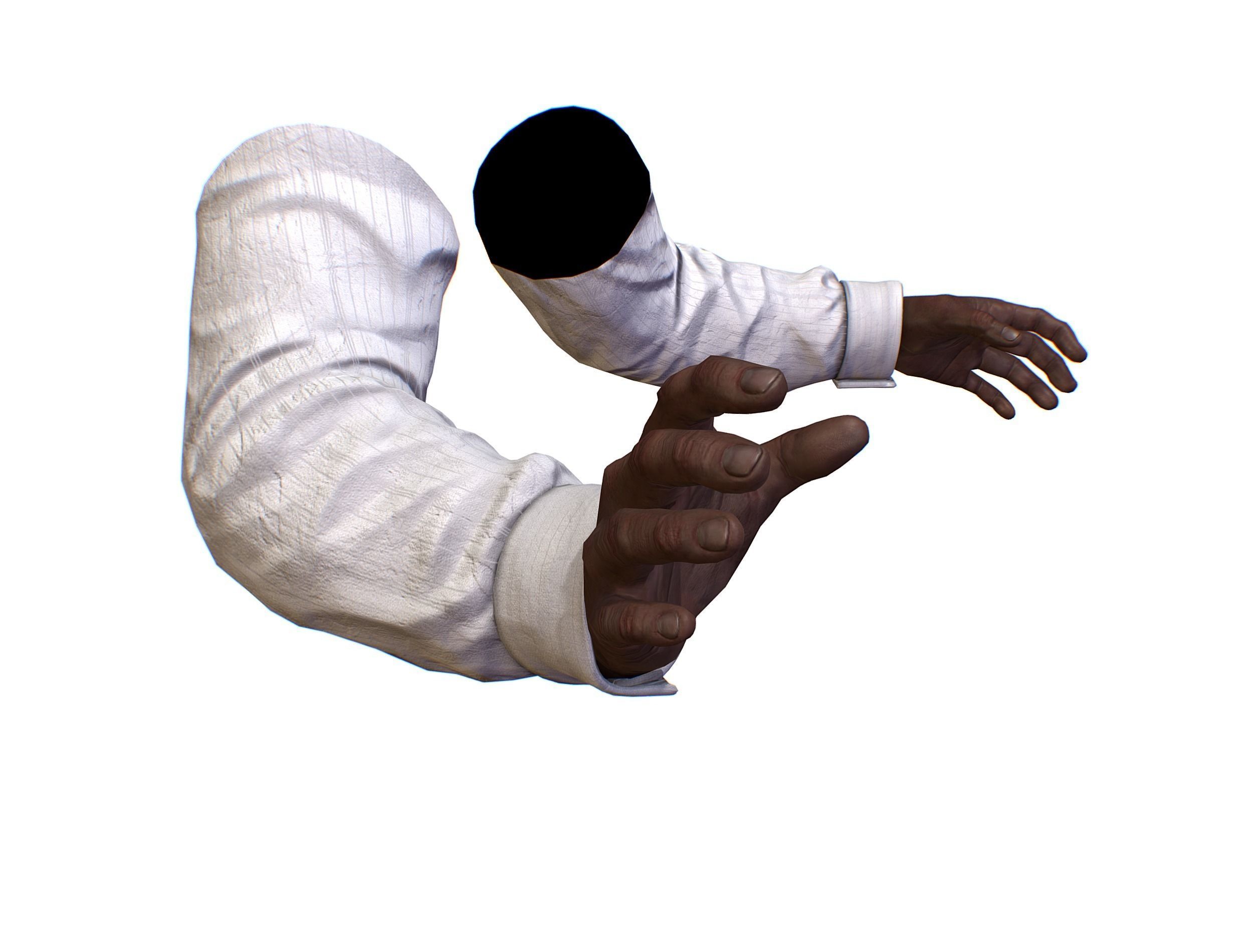 First Person Arms shirt FPS RIGGED animated Low-poly 3D model_18