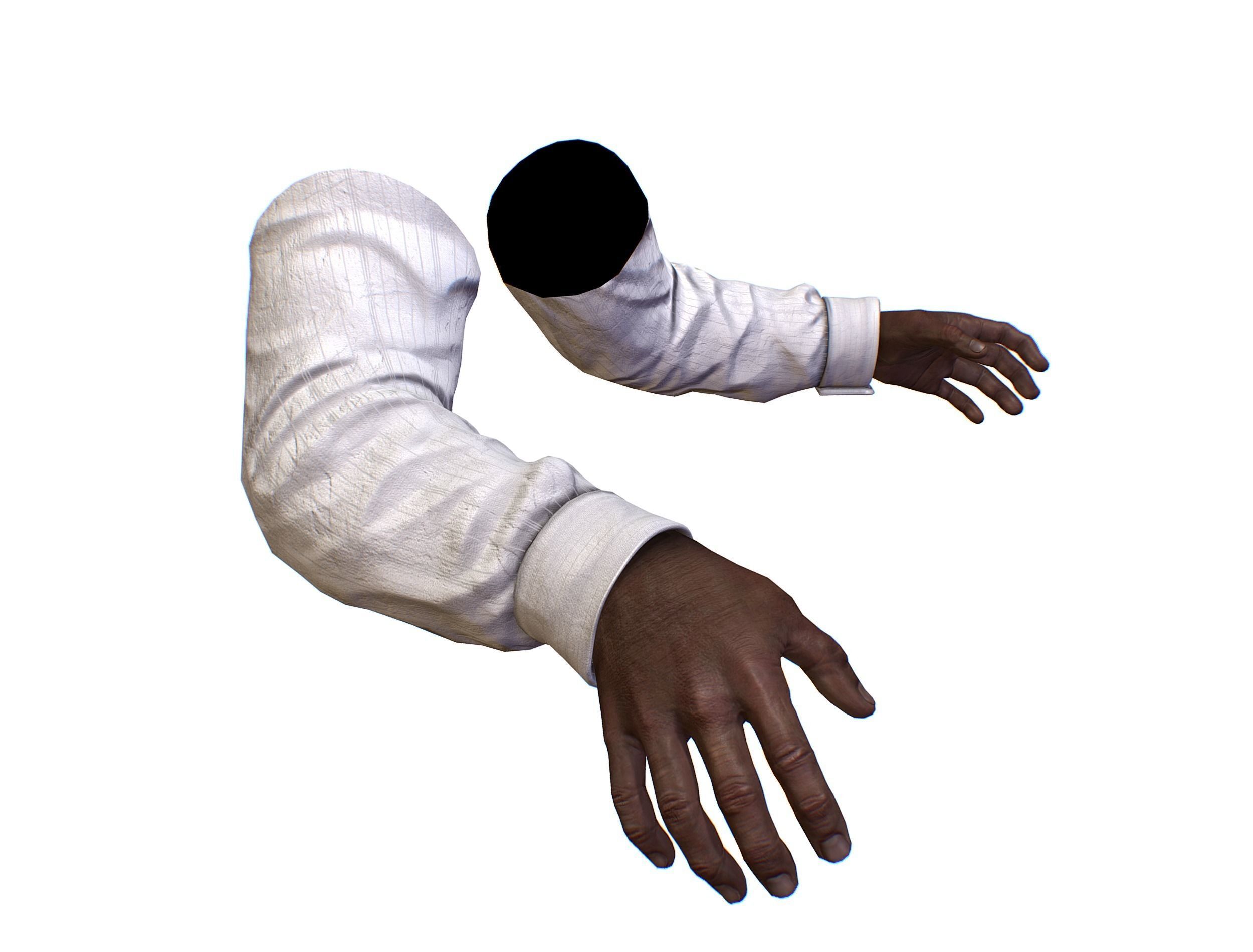 First Person Arms shirt FPS RIGGED animated Low-poly 3D model_21