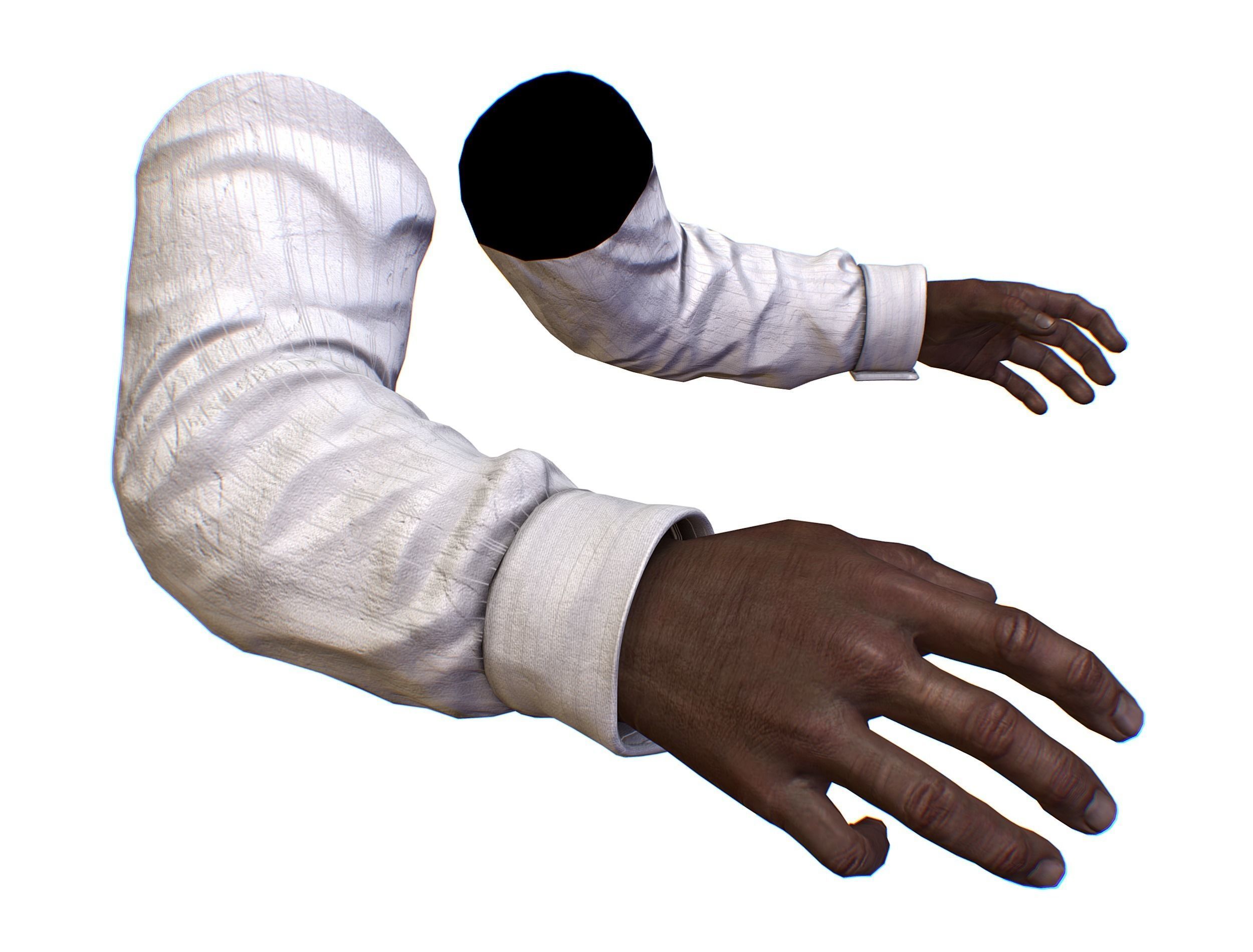 First Person Arms shirt FPS RIGGED animated Low-poly 3D model_27