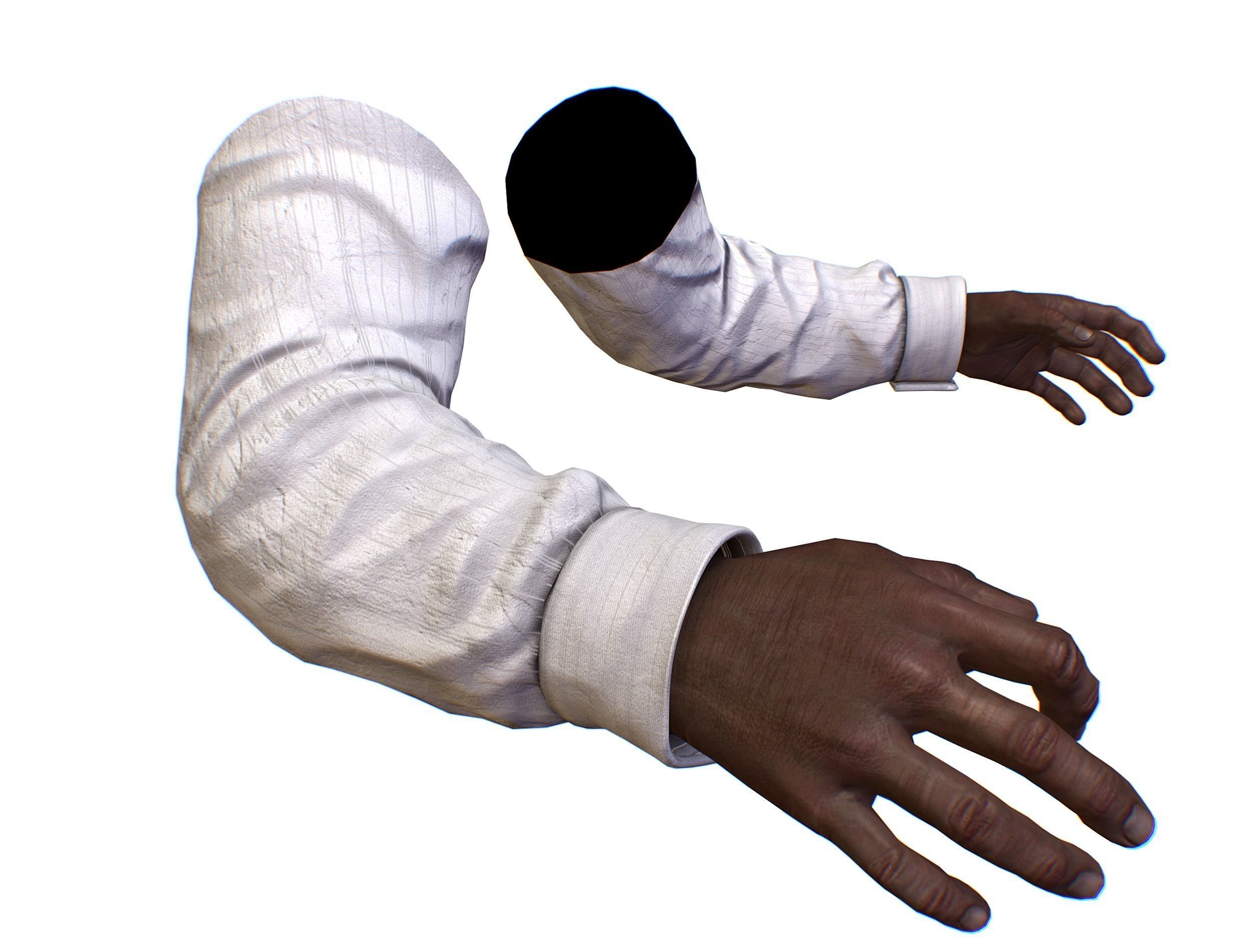 First Person Arms shirt FPS RIGGED animated Low-poly 3D model_45