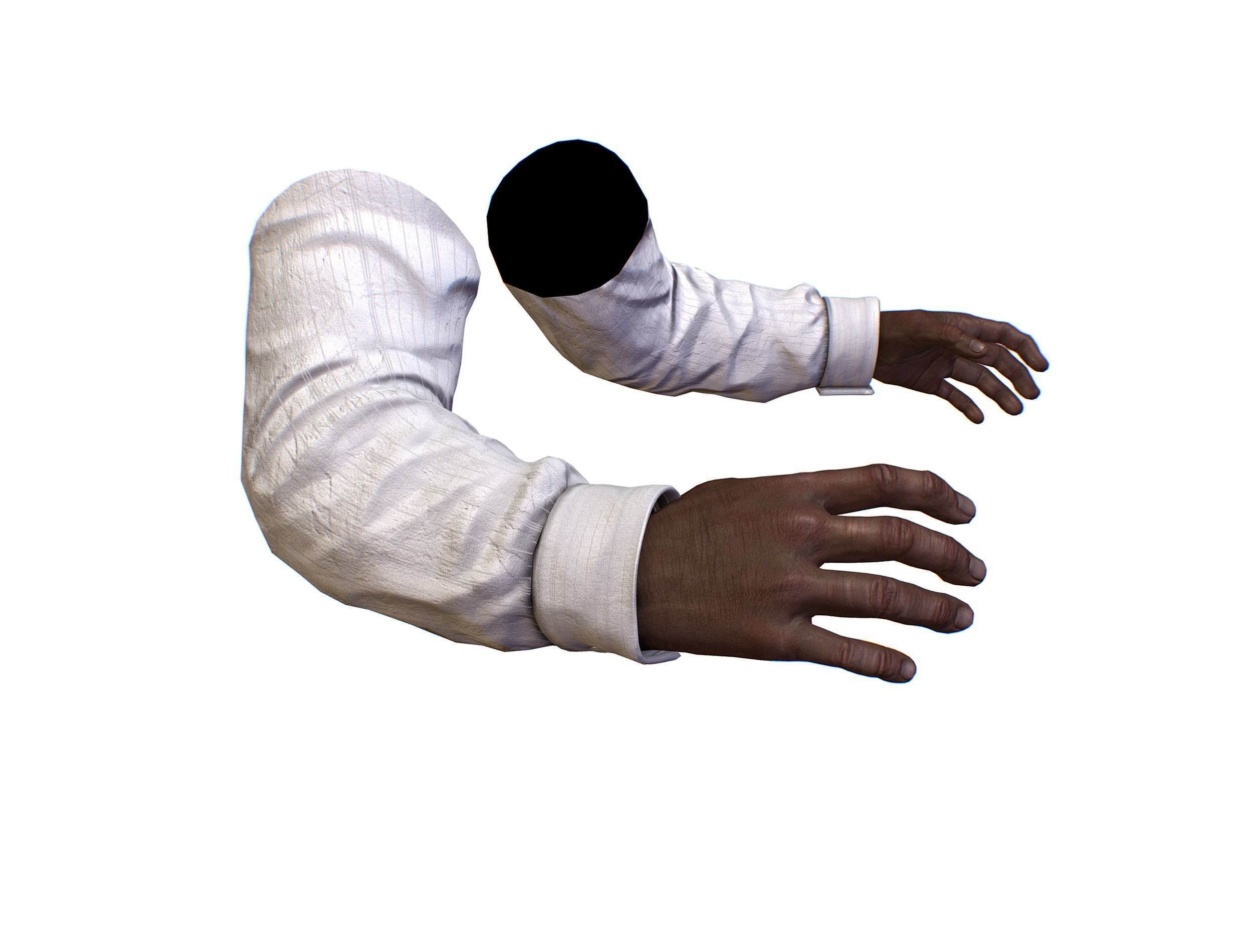 First Person Arms shirt FPS RIGGED animated Low-poly 3D model_23