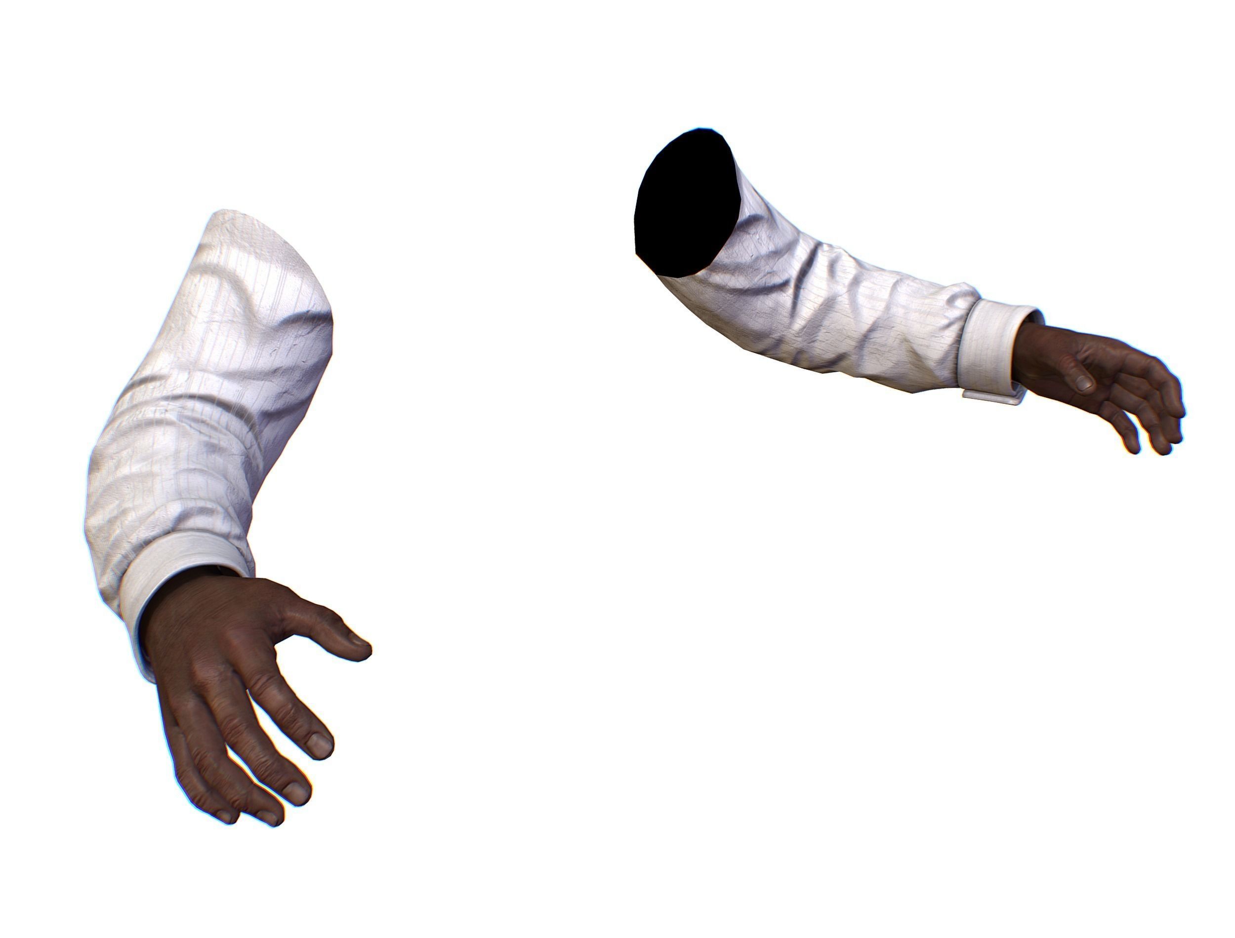 First Person Arms shirt FPS RIGGED animated Low-poly 3D model_58