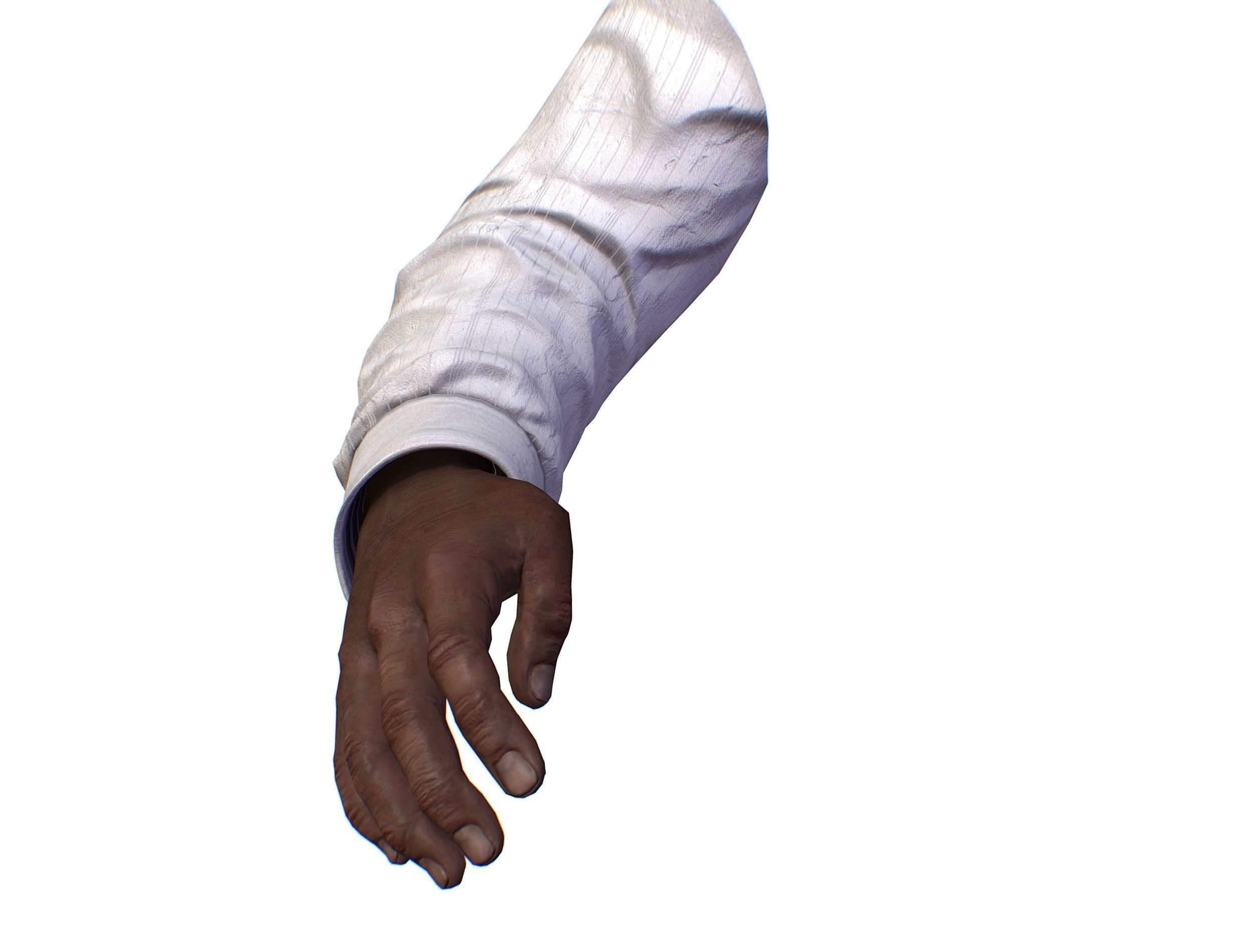 First Person Arms shirt FPS RIGGED animated Low-poly 3D model_51