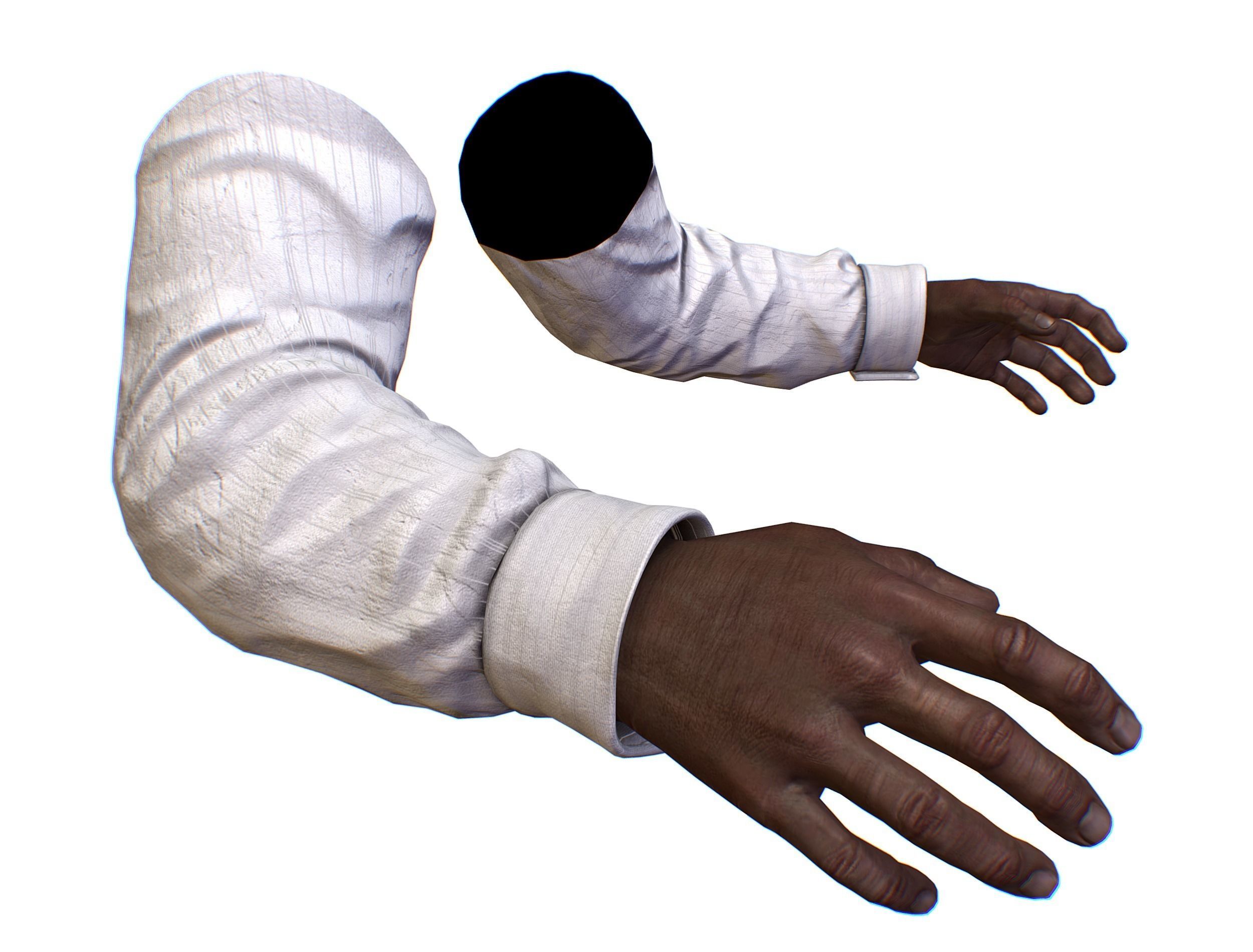 First Person Arms shirt FPS RIGGED animated Low-poly 3D model_24