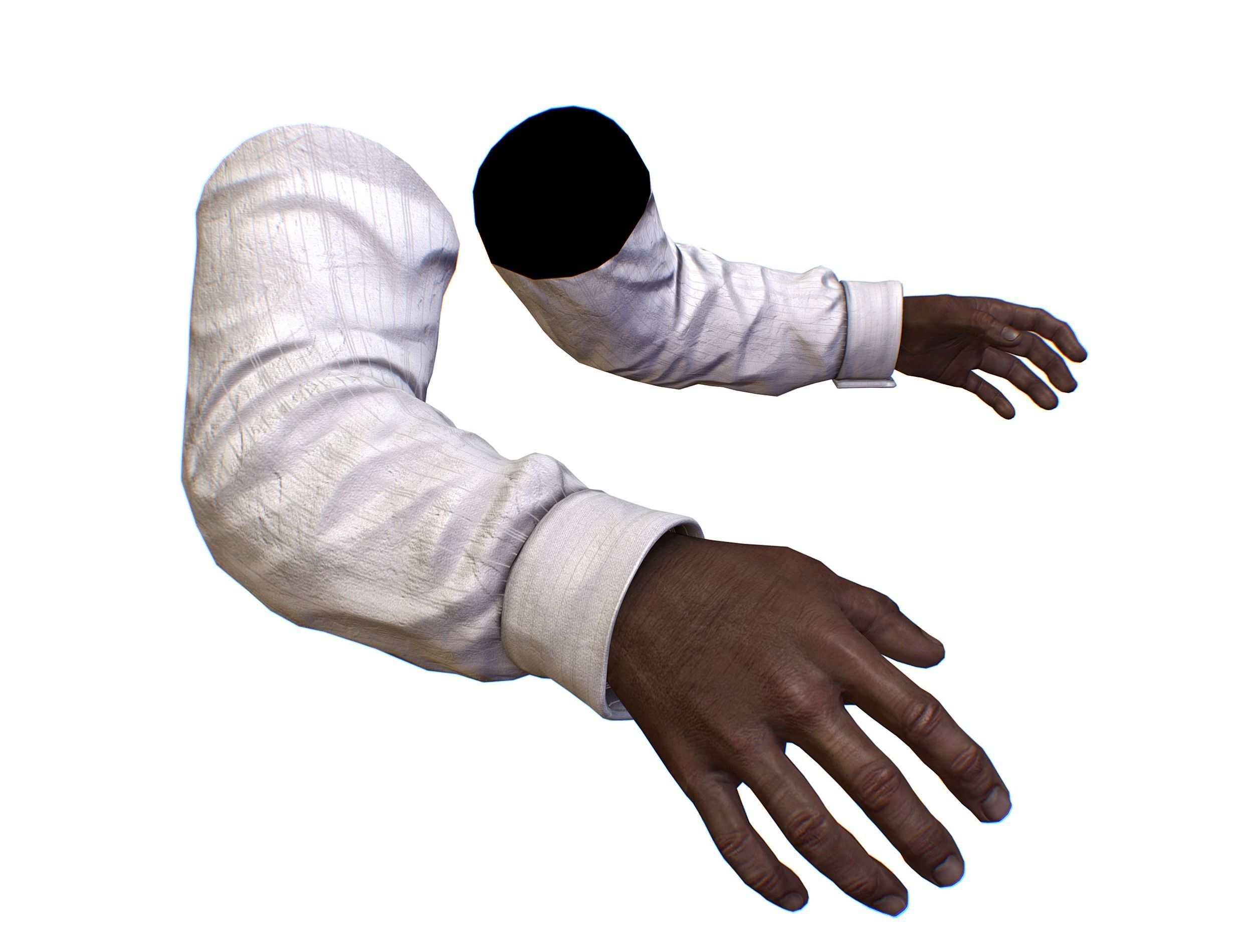 First Person Arms shirt FPS RIGGED animated Low-poly 3D model_20