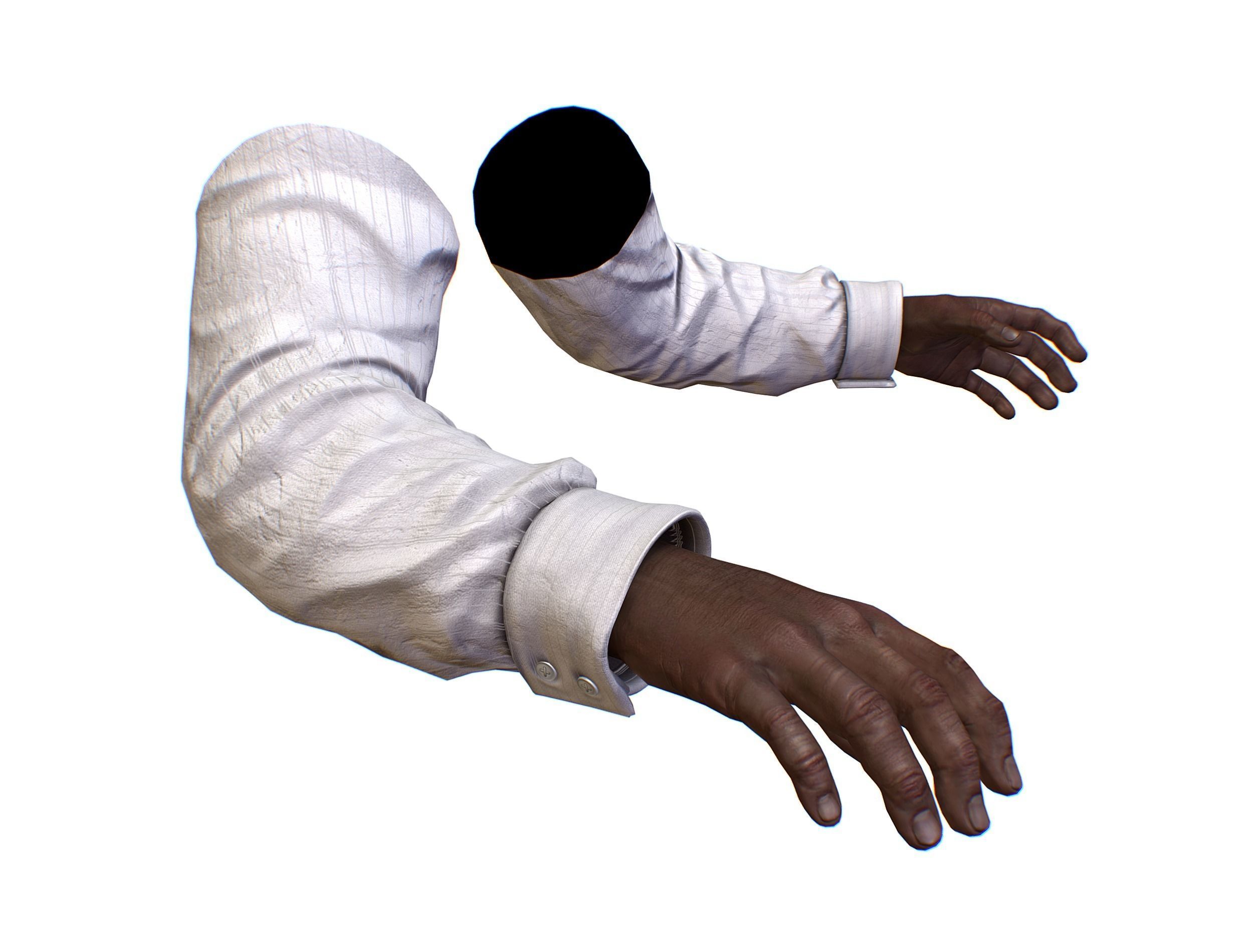 First Person Arms shirt FPS RIGGED animated Low-poly 3D model_14