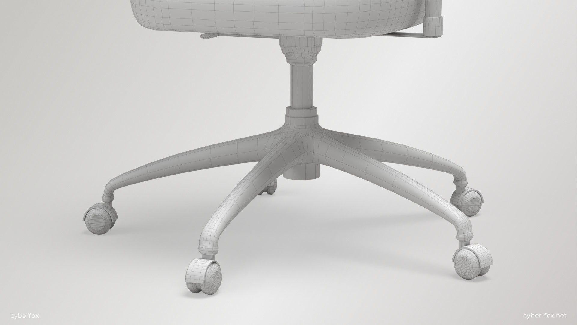 Gaming Chair In 3 Colors Low-poly 3D model_26