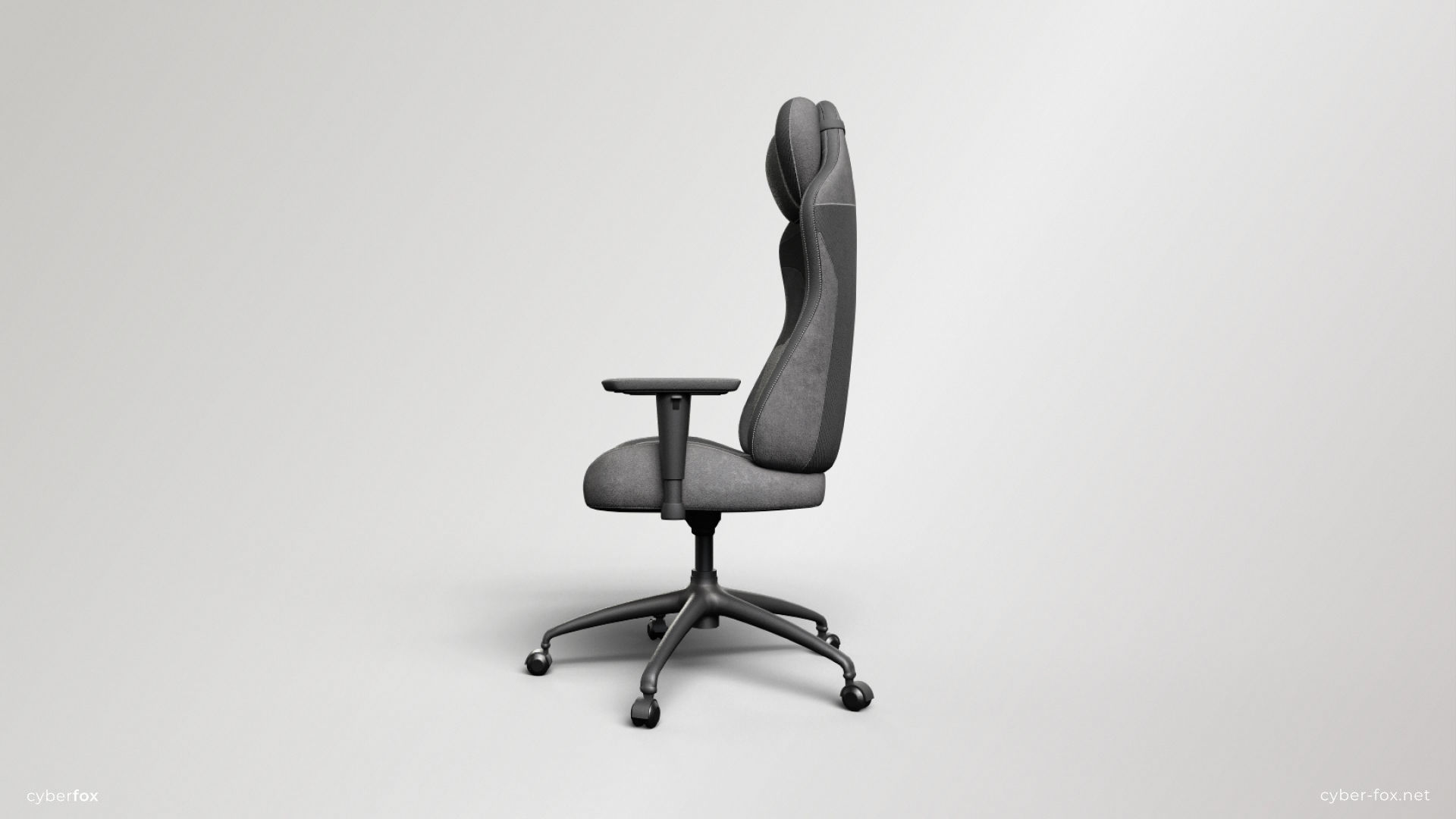 Gaming Chair In 3 Colors Low-poly 3D model_3