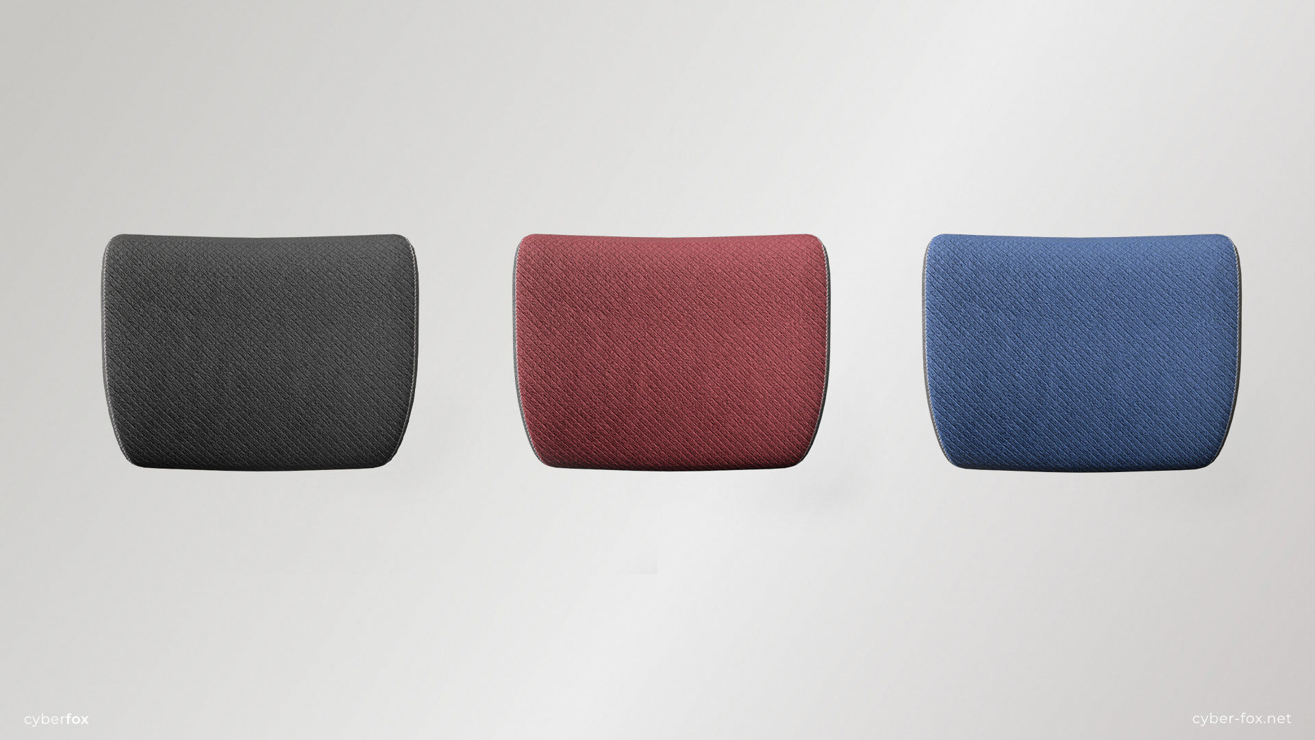 Gaming Chair In 3 Colors Low-poly 3D model_18