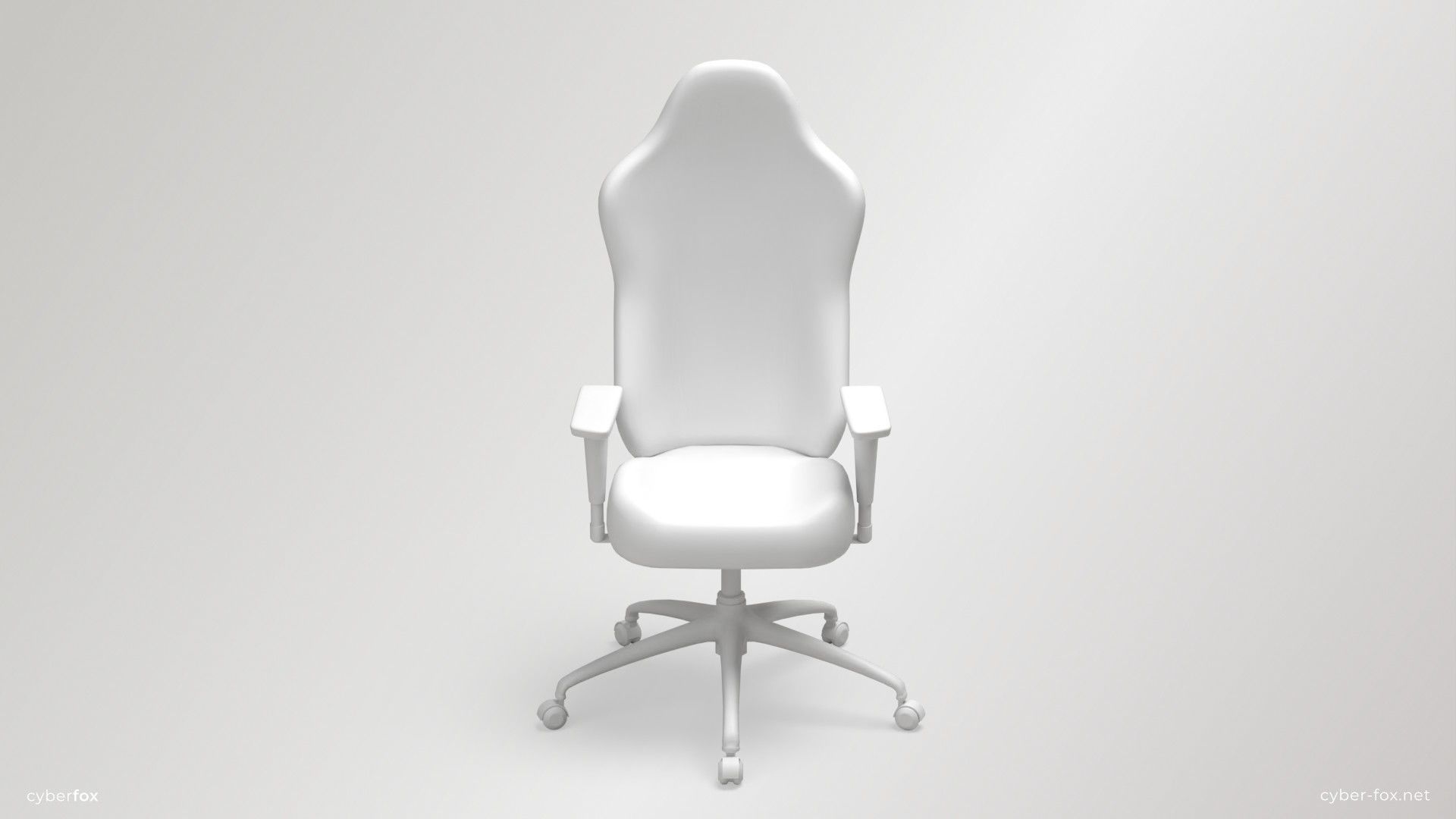 Gaming Chair In 3 Colors Low-poly 3D model_22