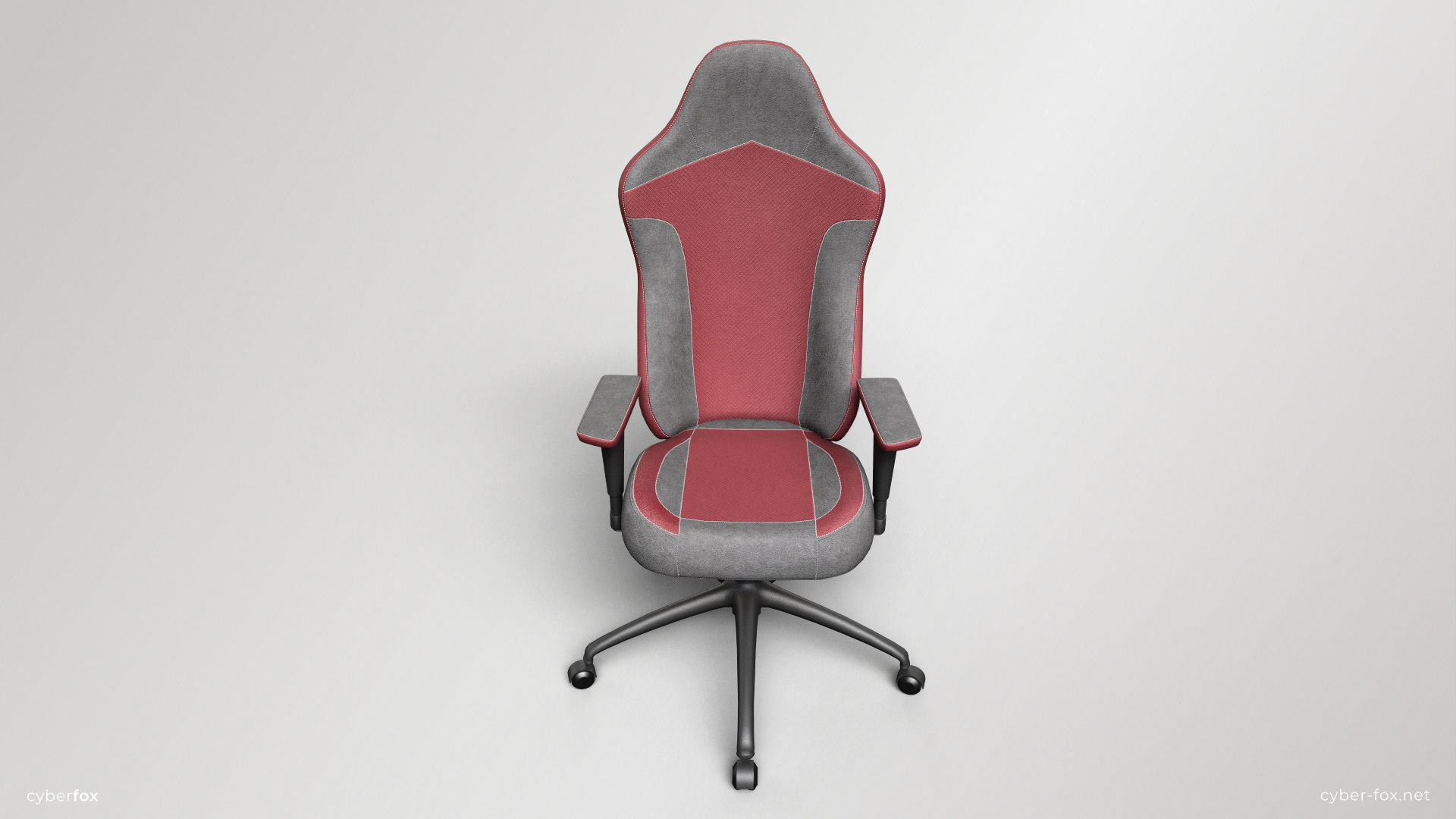 Gaming Chair In 3 Colors Low-poly 3D model_13