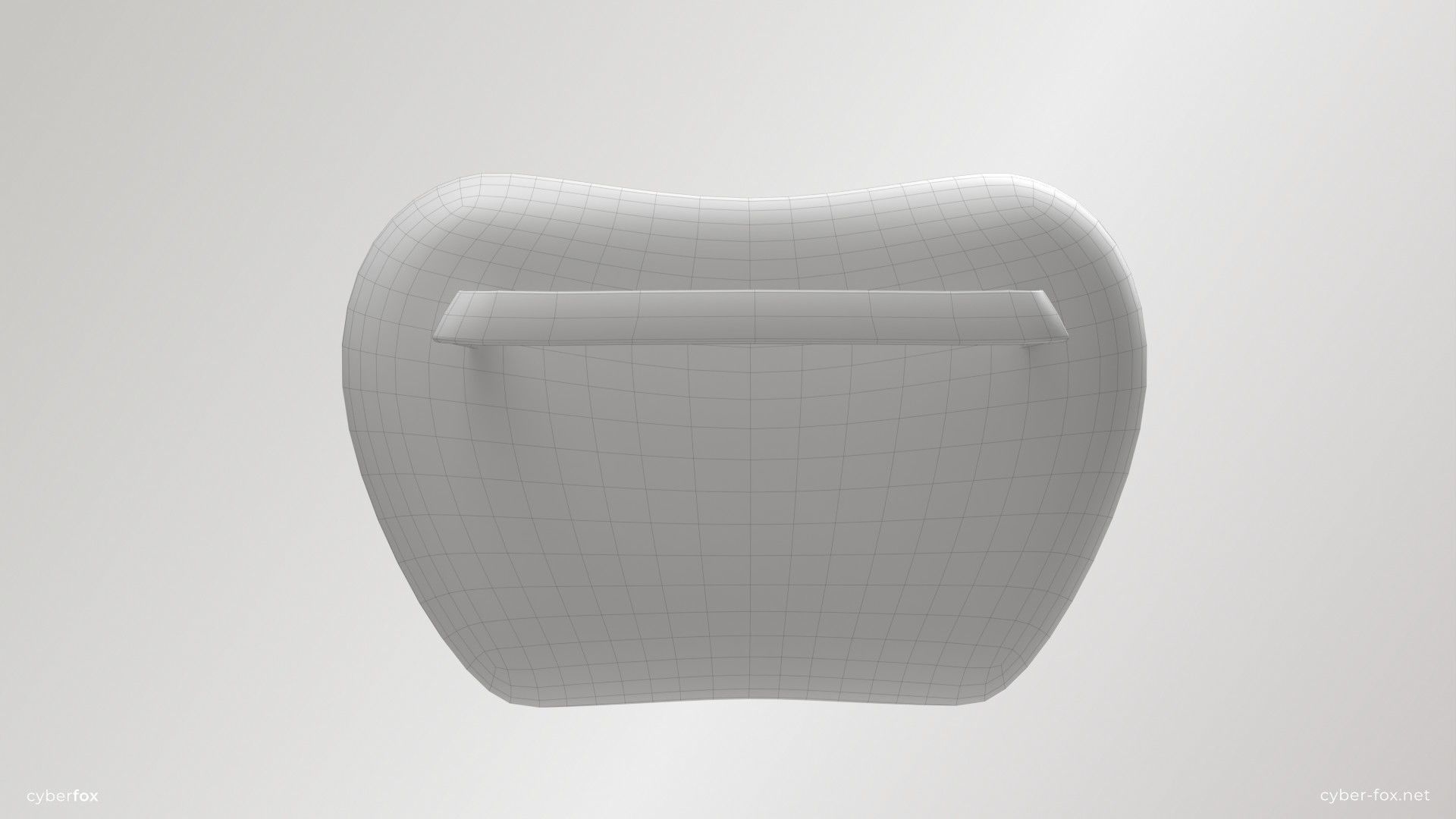 Gaming Chair In 3 Colors Low-poly 3D model_30