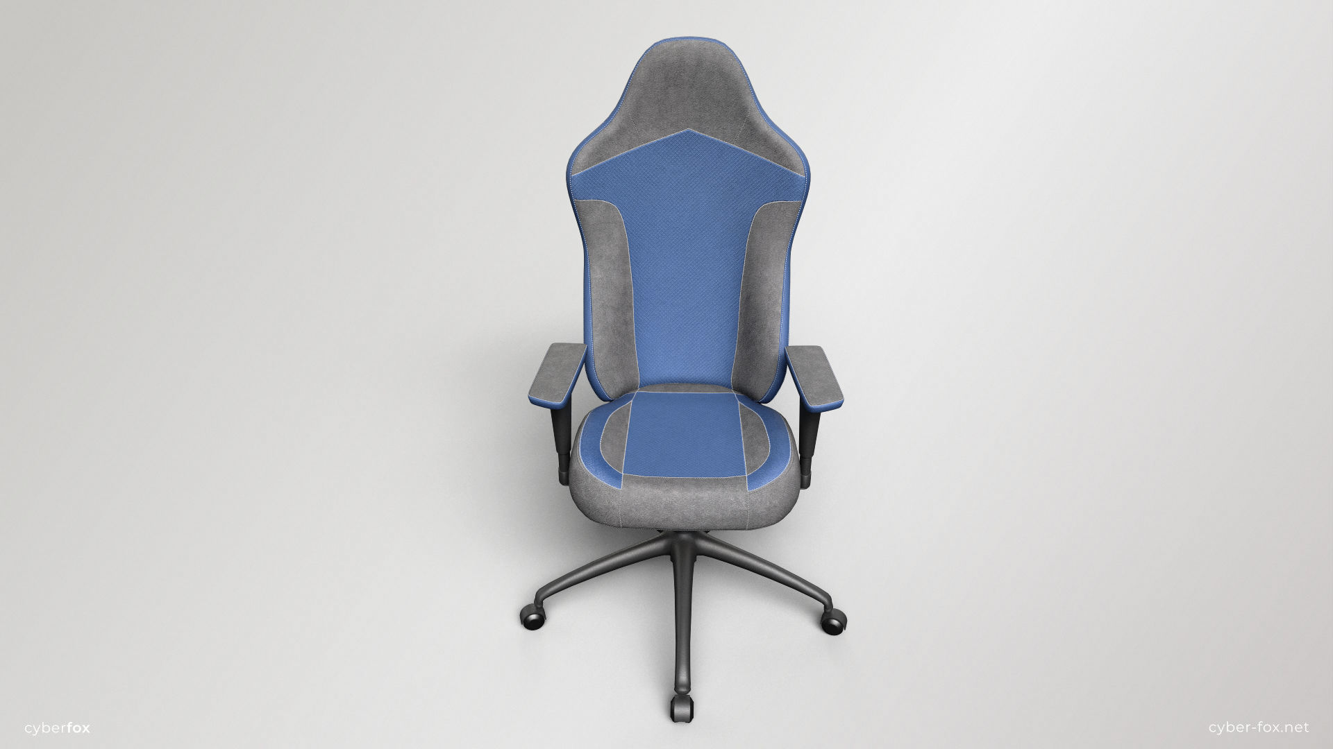 Gaming Chair In 3 Colors Low-poly 3D model_14