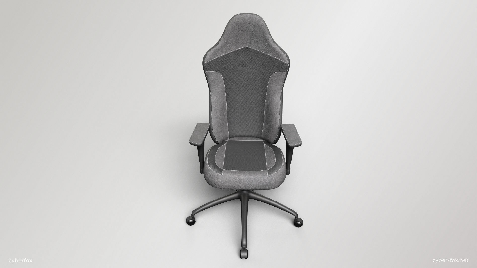 Gaming Chair In 3 Colors Low-poly 3D model_15