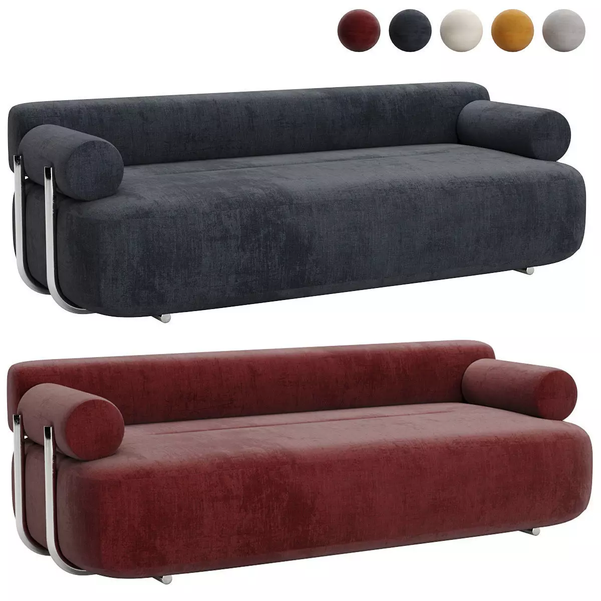 Sofa Stella by Westwing 3D model_0