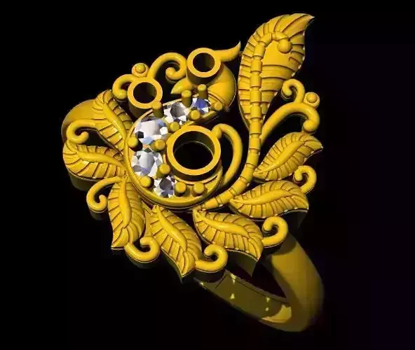 Peacock Ring 3dm file