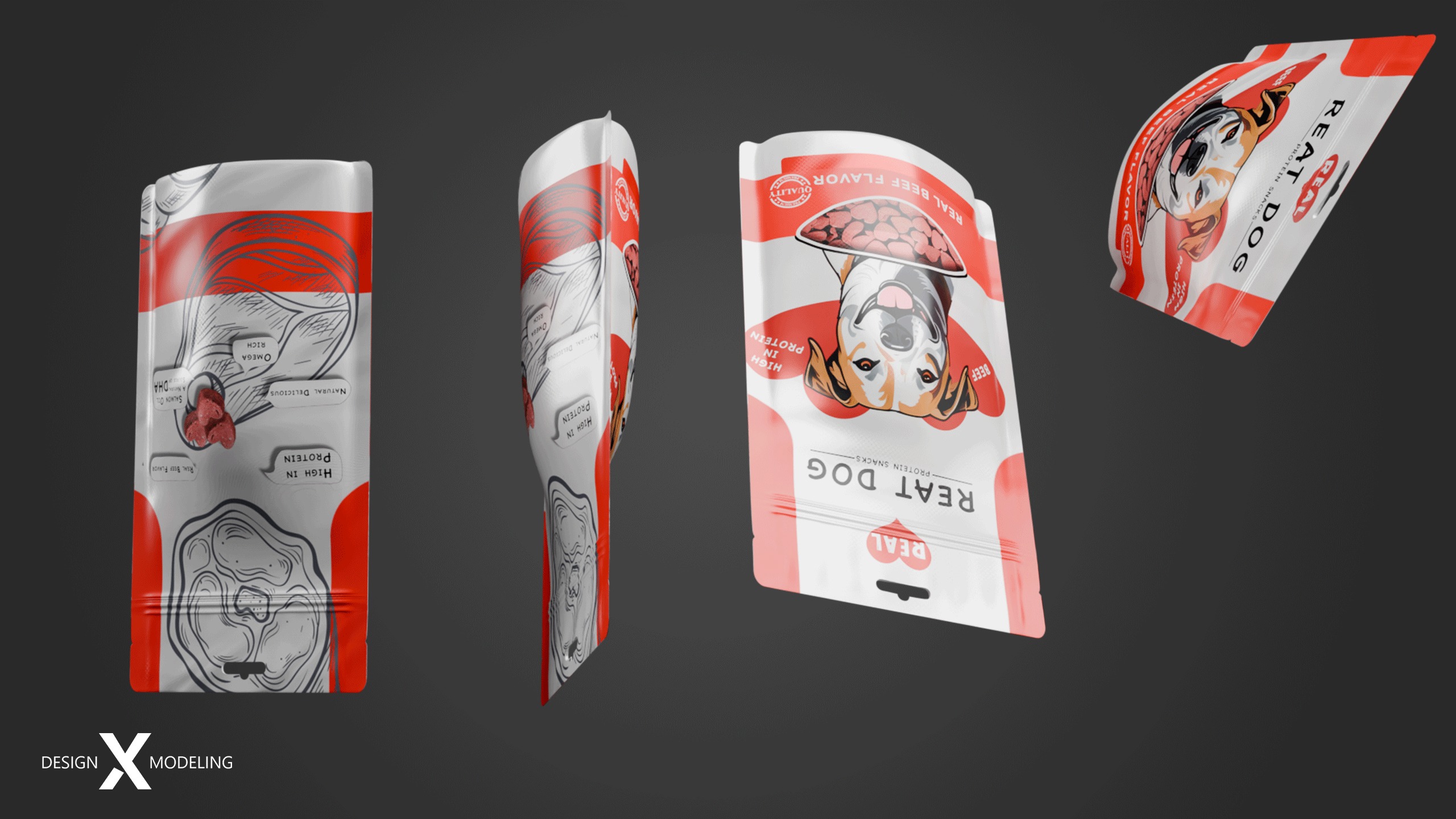 Dog snacks Dog Snacks Low-poly 3D model_3