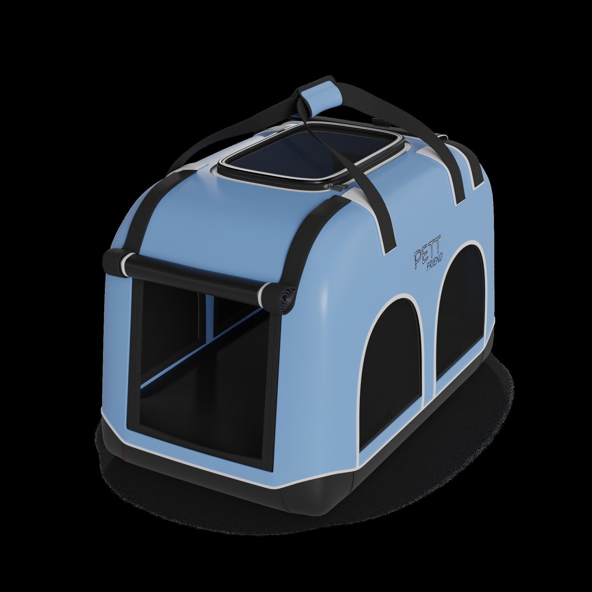 Animal accessories Pet Carrier 3D model_1