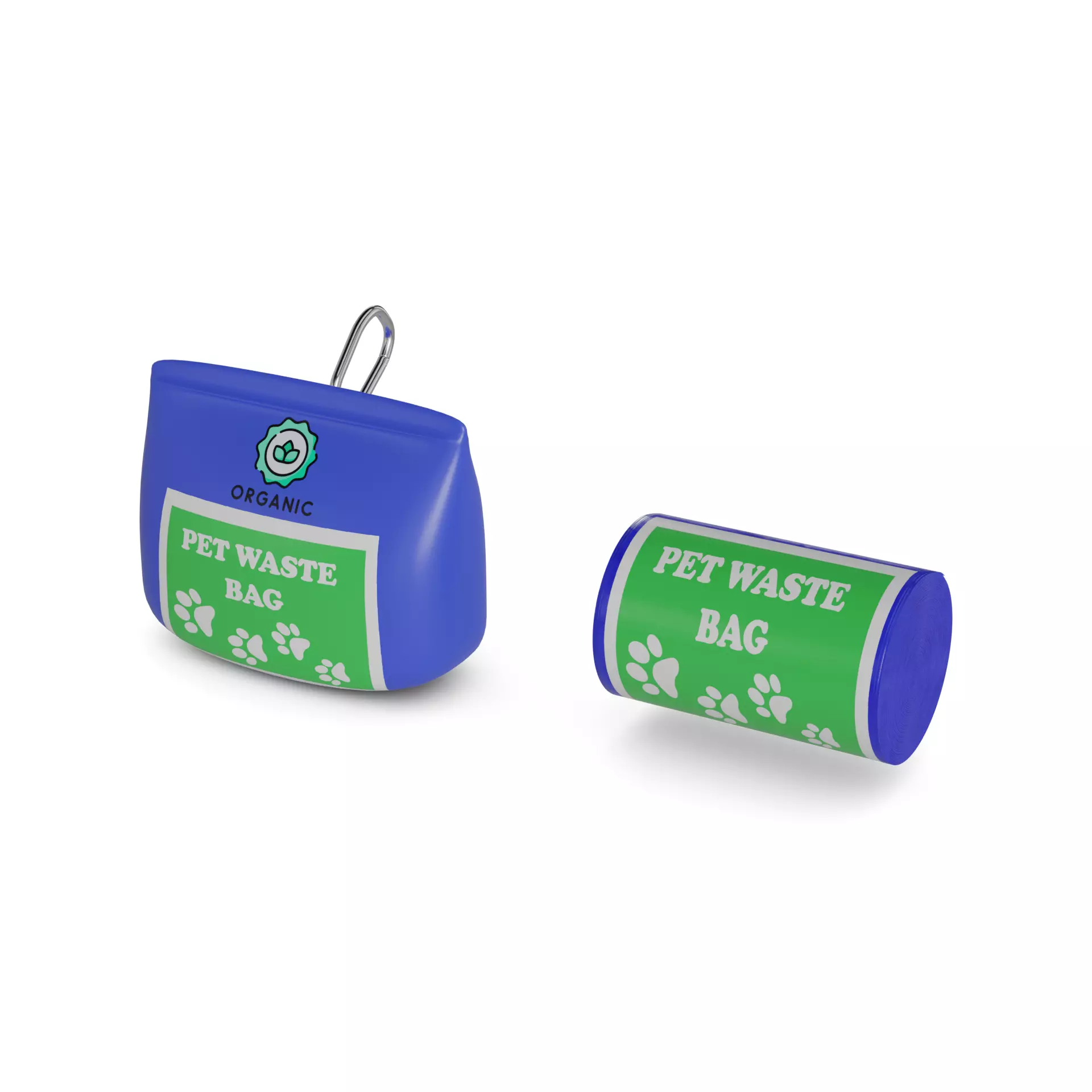 Animal accessories Pet Waste Bags Low-poly 3D model_0