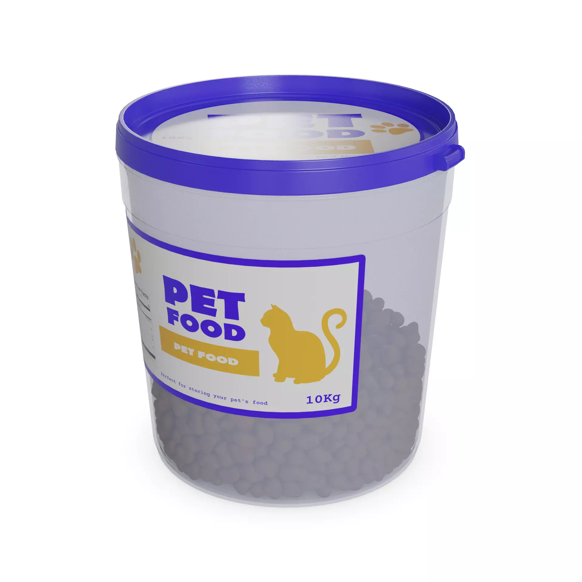 Animal accessories Pet Food Container 3D model_0
