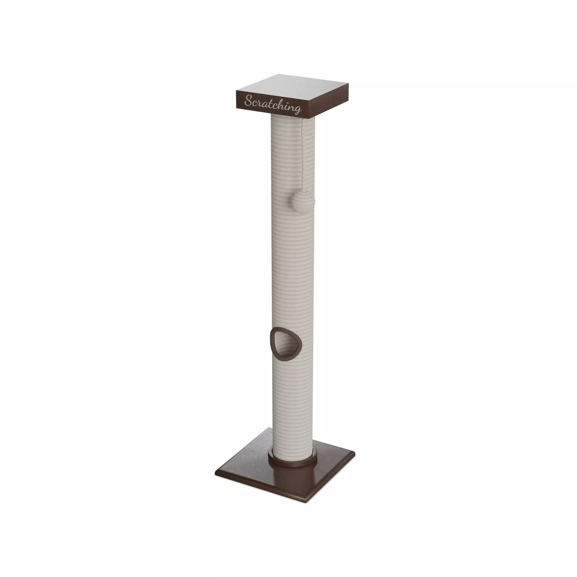 Animal accessories Cat Scratching Post Low-poly 3D model