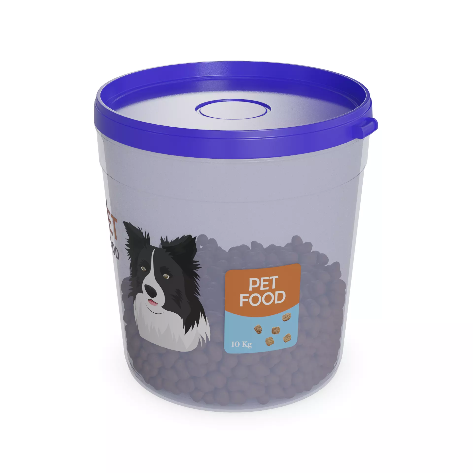 Animal accessories Pet Food Container 3D model_0