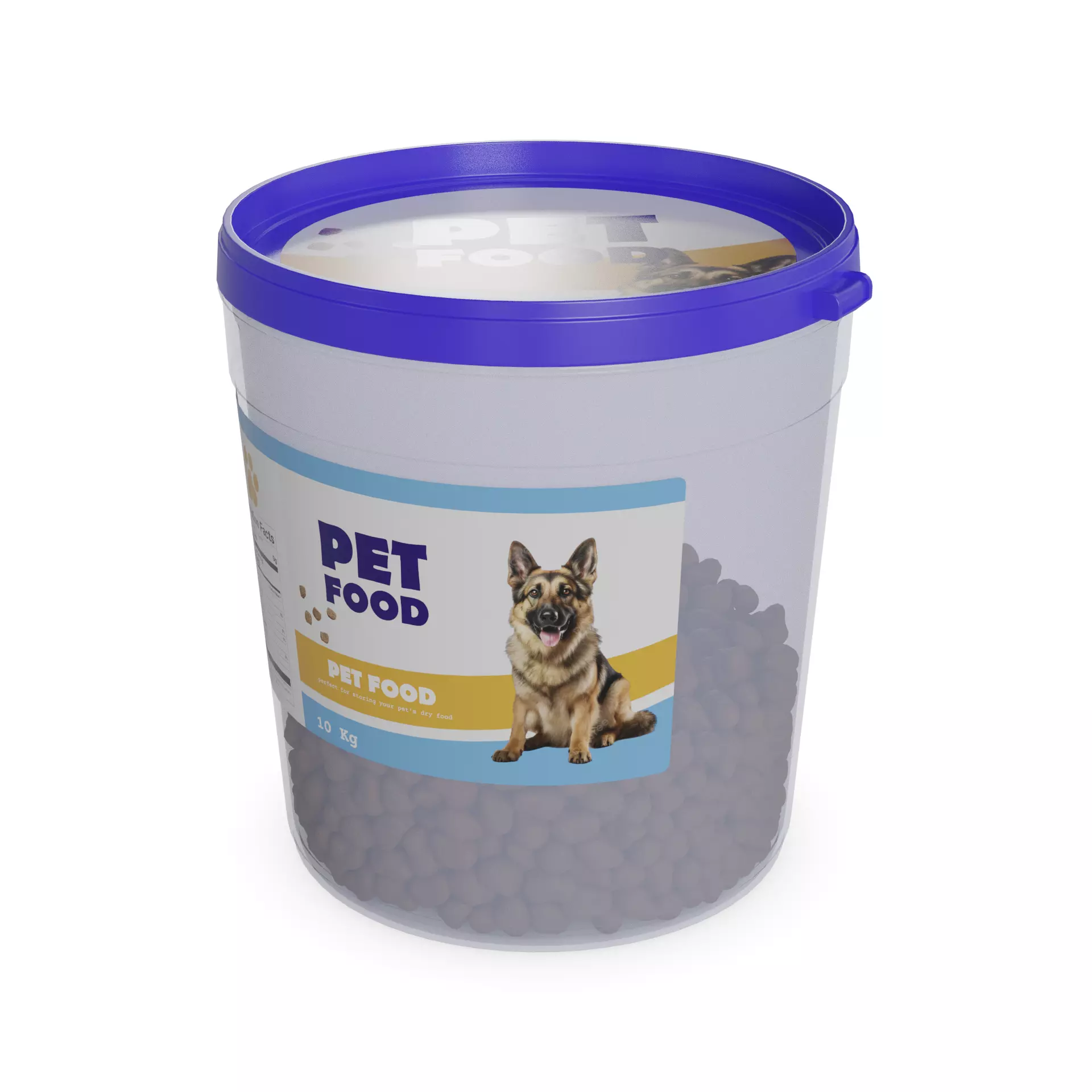 Animal accessories Pet Food Container 3D model_0