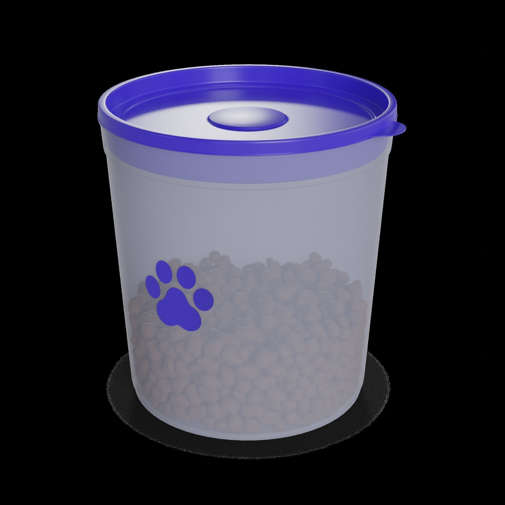 Animal accessories Pet Food Container 3D model_1