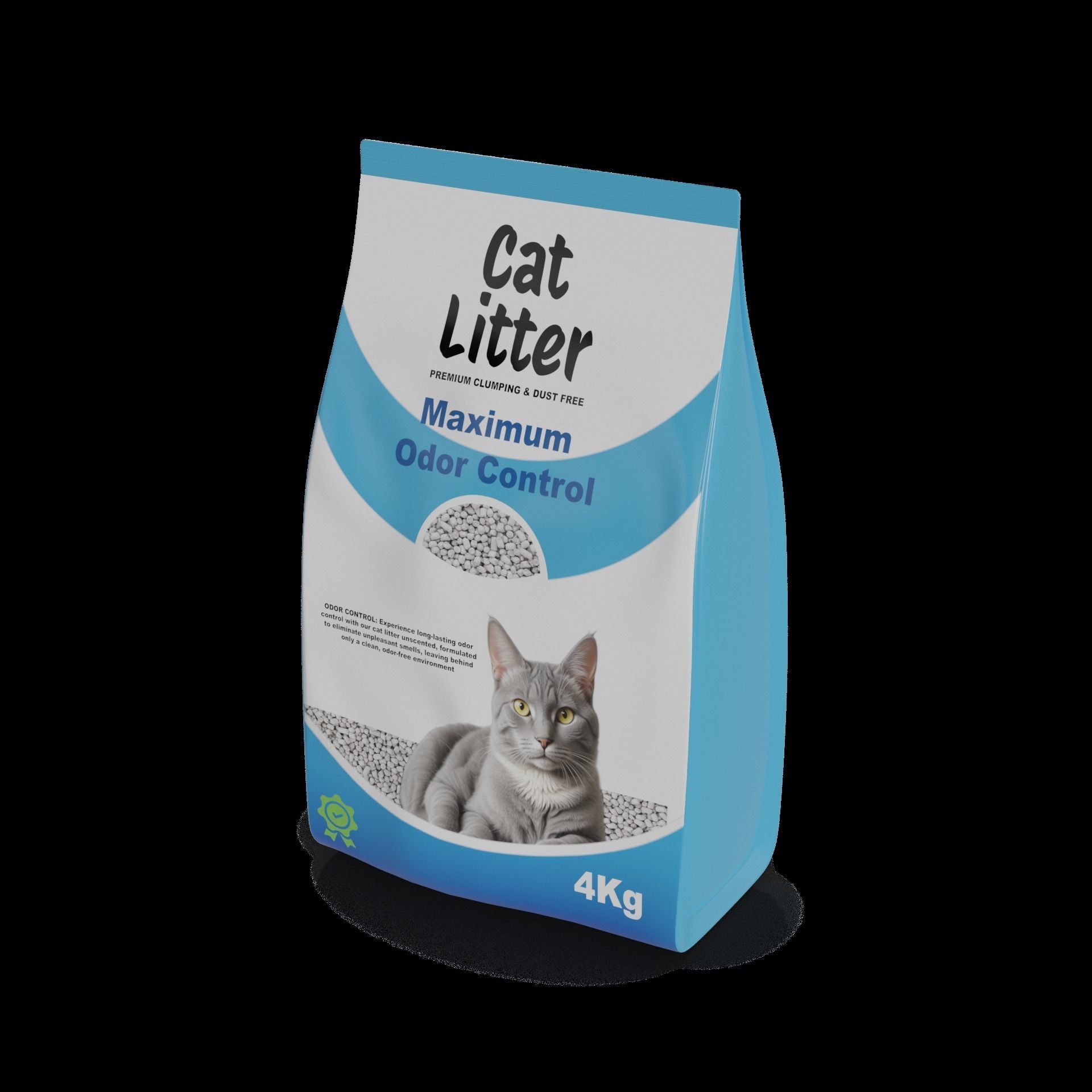 Pet accessories Cat Litter Low-poly 3D model_1