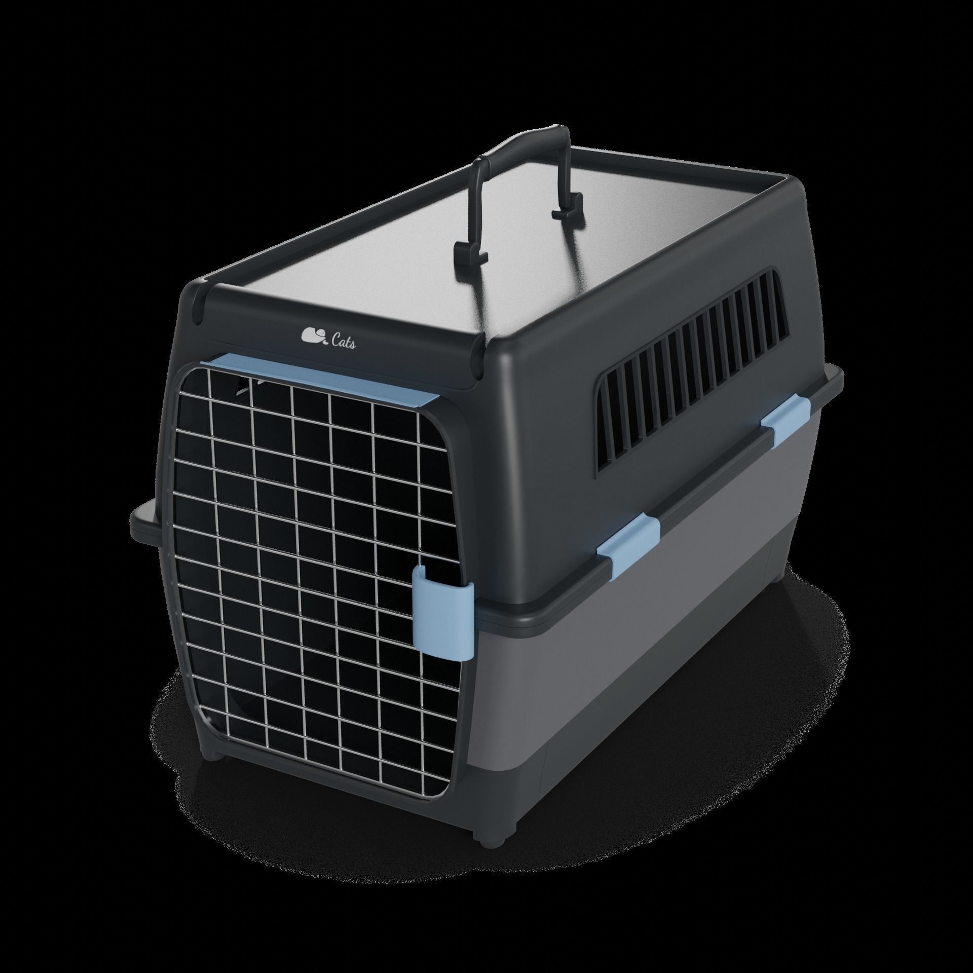 Pet accessories Pet Carrier Low-poly 3D model_1