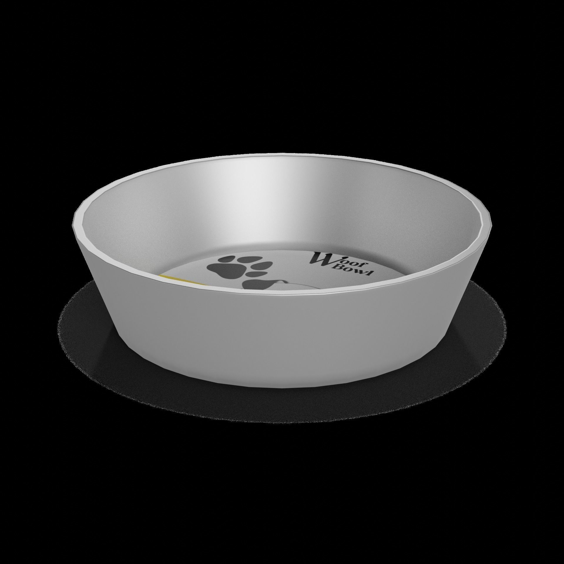 Pet accessories Pet Food Bowl Low-poly 3D model_1