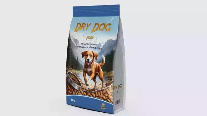 Dry dog food Dry Dog Food Low-poly 3D model