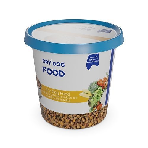 Dry dog food Dry Dog Food Low-poly 3D model