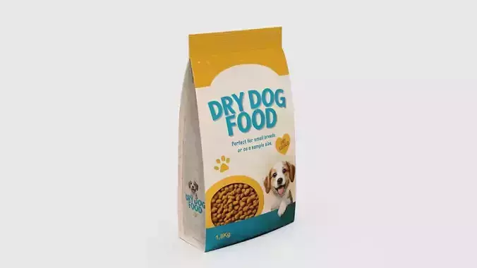 Dry dog food Dry Dog Food Low-poly 3D model