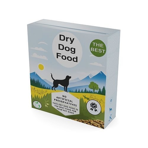 Dry dog food Dry Dog Food Low-poly 3D model