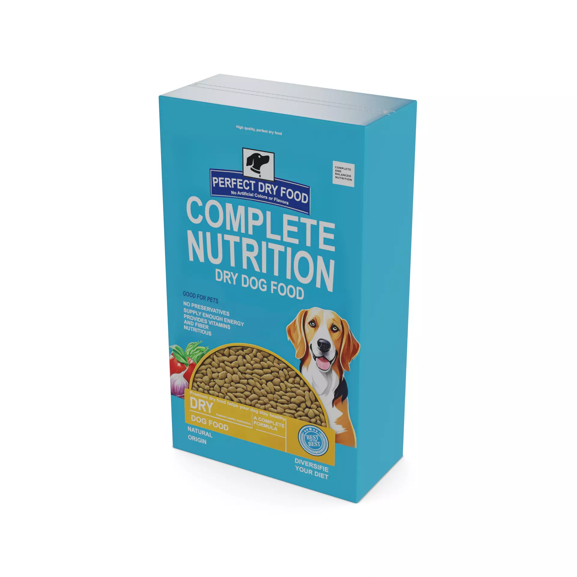 Dry dog food Dry Dog Food Low-poly 3D model_0