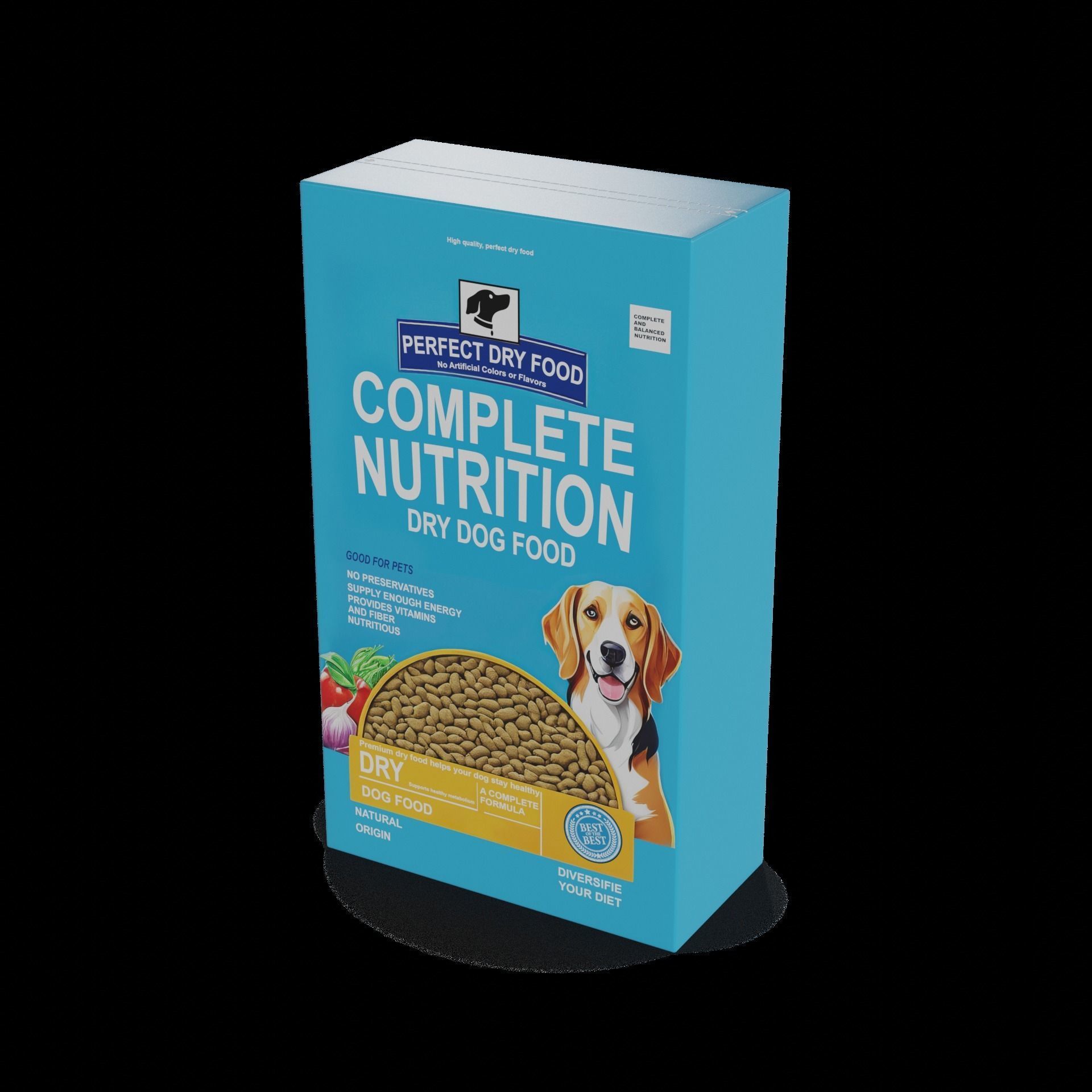 Dry dog food Dry Dog Food Low-poly 3D model_1