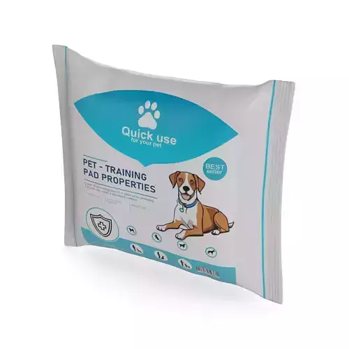 Pet hygiene Pet Training Pads Low-poly 3D model
