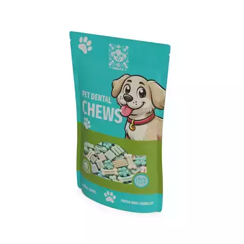 Pet hygiene Pet Dental Chews Low-poly 3D model