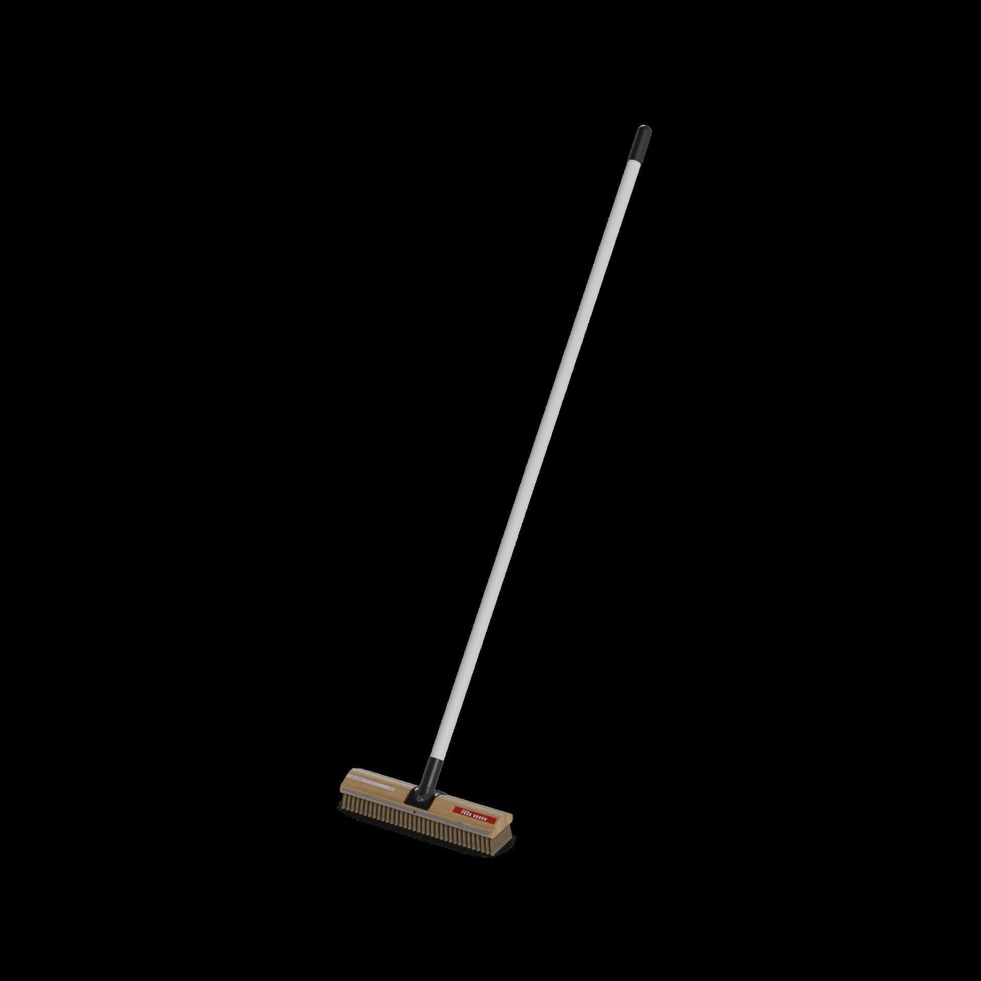 Brooms mops and window squeegees Push Broom Low-poly 3D model_1