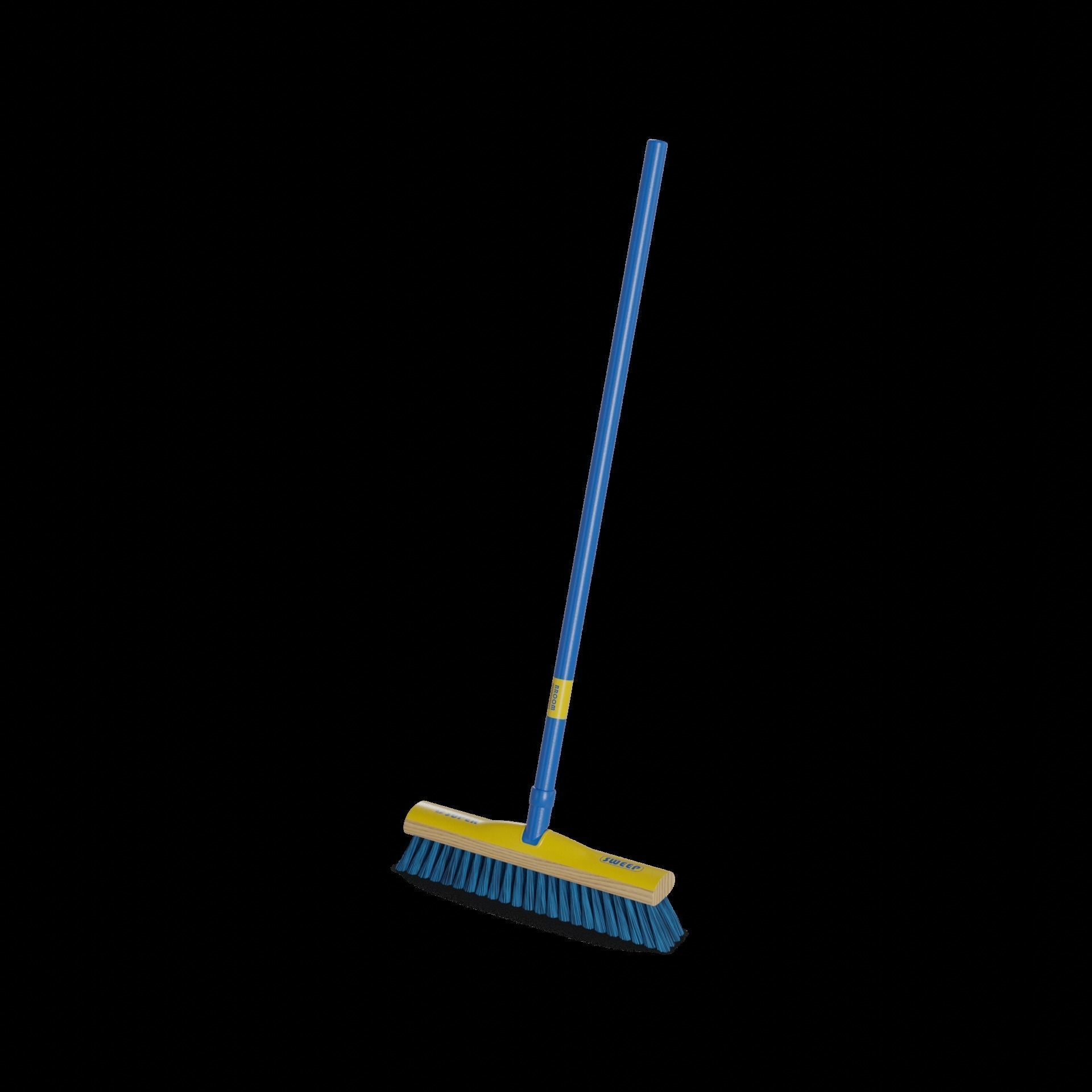 Brooms mops and window squeegees Broom 3D model_1